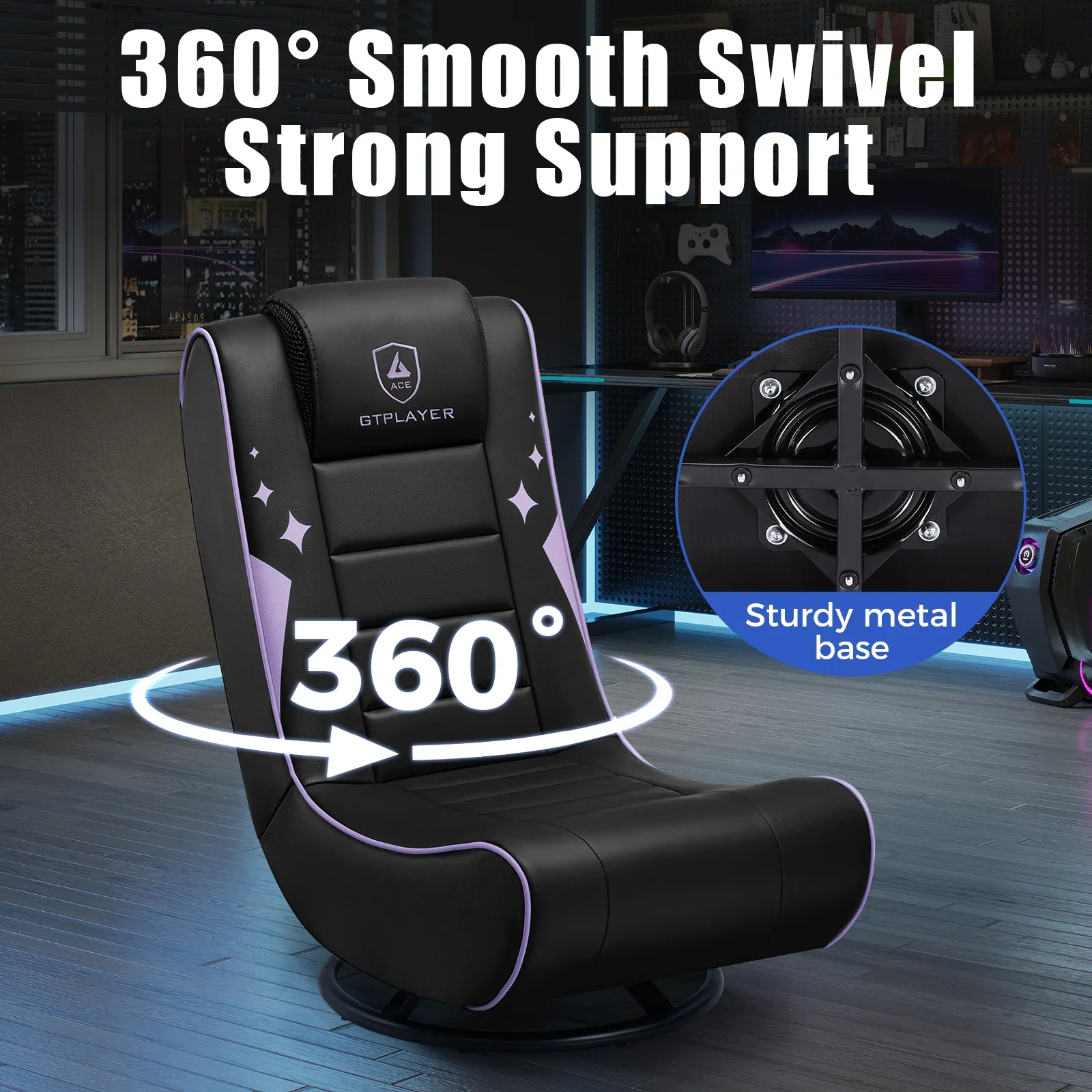Foldable Swivel Floor Gaming Chairs GTP-FL606 - Image 38