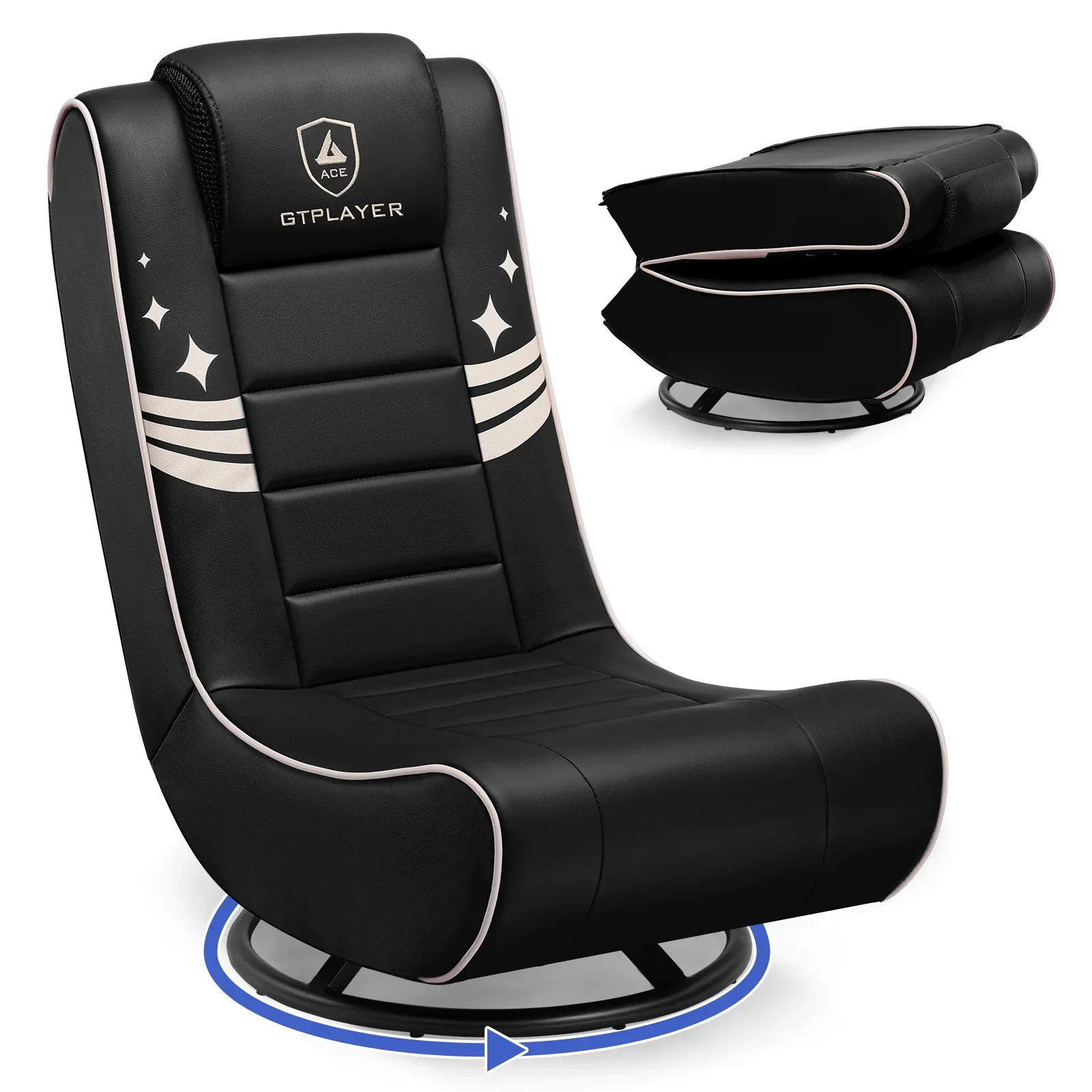 Foldable Swivel Floor Gaming Chairs GTP-FL606 - Image 4