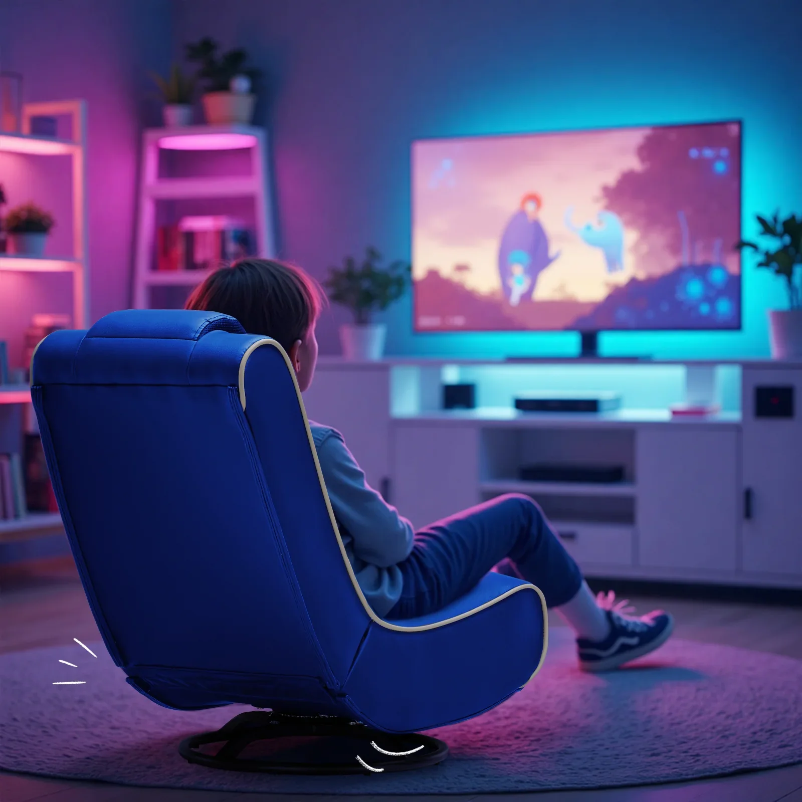 Foldable Swivel Floor Gaming Chairs GTP-FL606 - Image 42