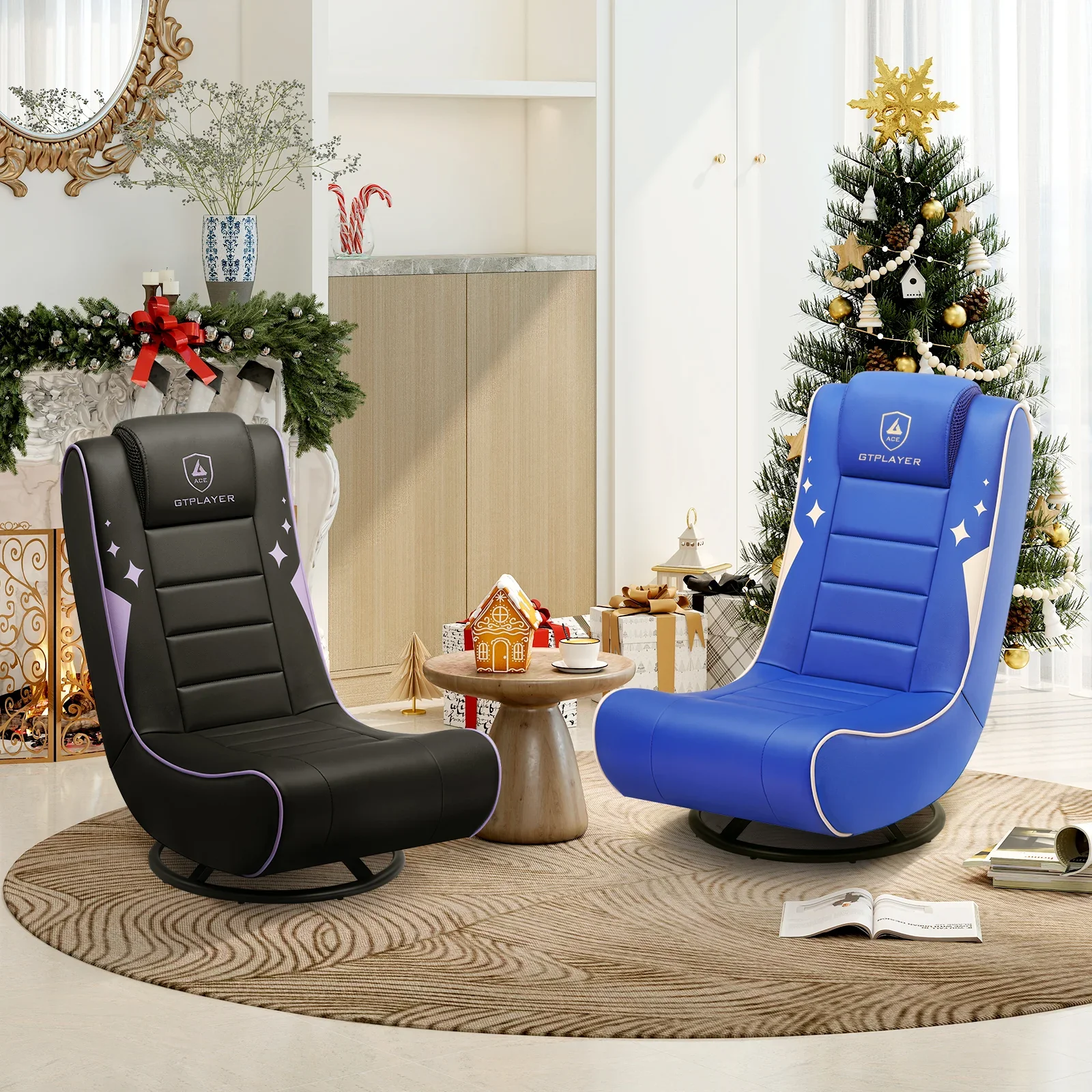 Foldable Swivel Floor Gaming Chairs GTP-FL606 - Image 46