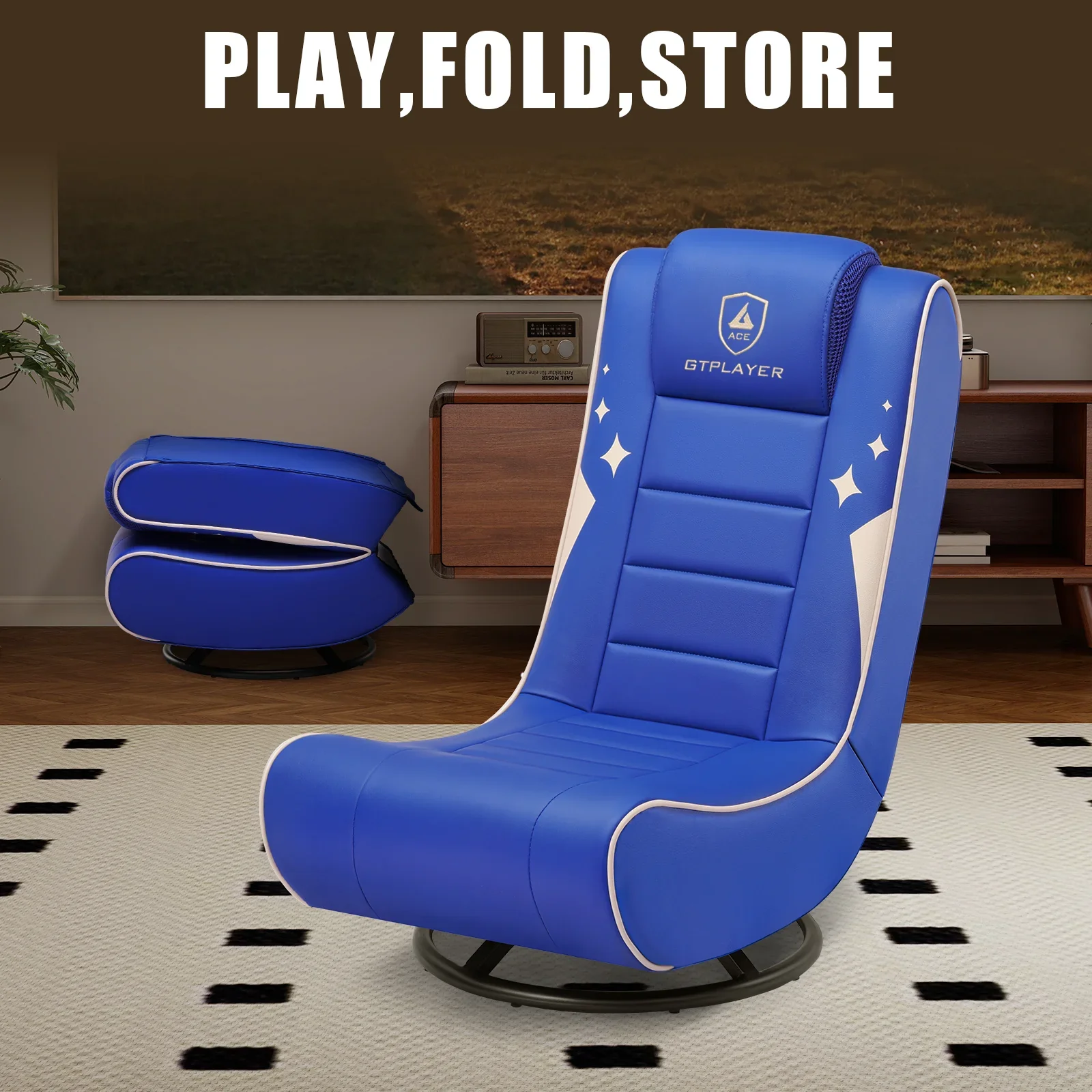 Foldable Swivel Floor Gaming Chairs GTP-FL606 - Image 47