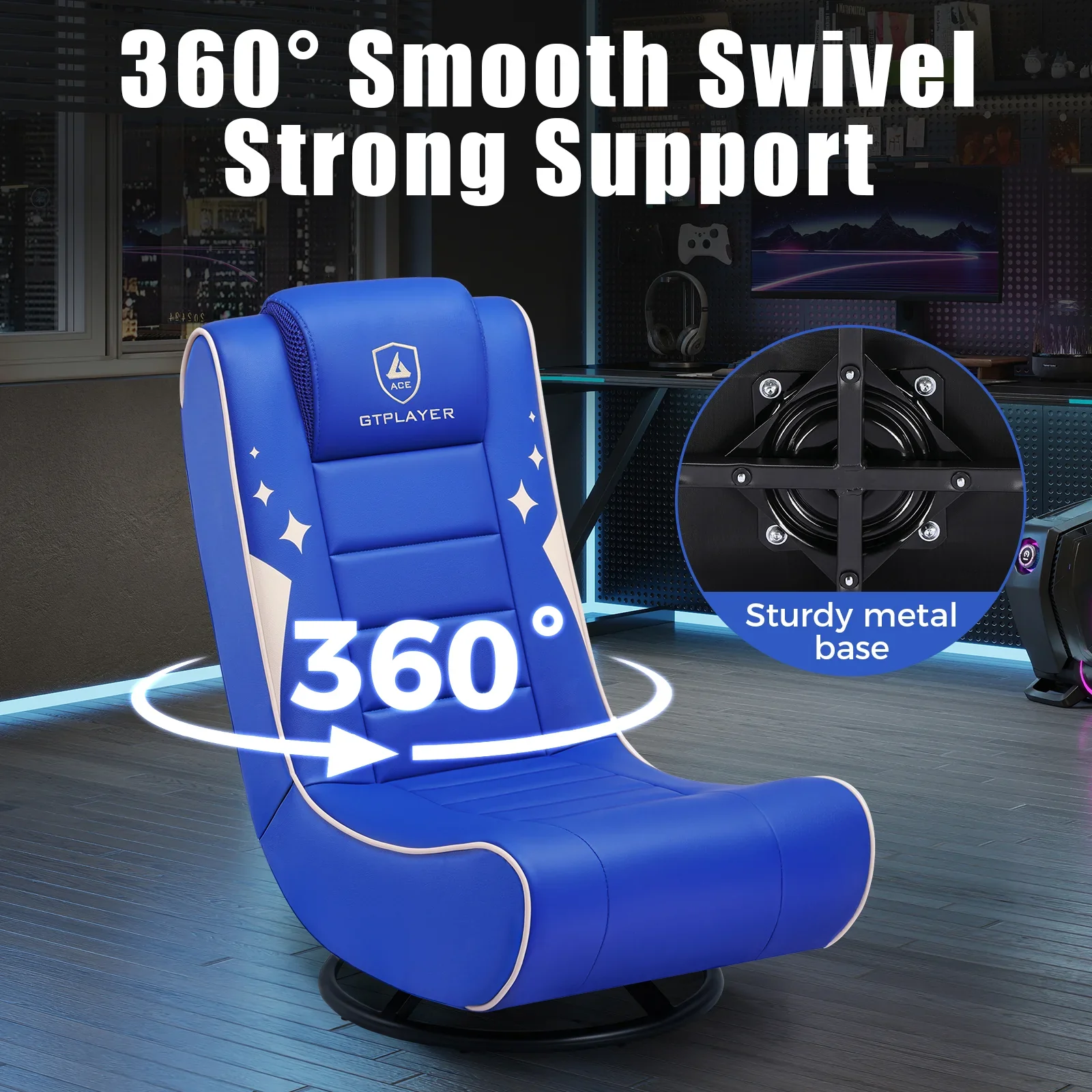 Foldable Swivel Floor Gaming Chairs GTP-FL606 - Image 50