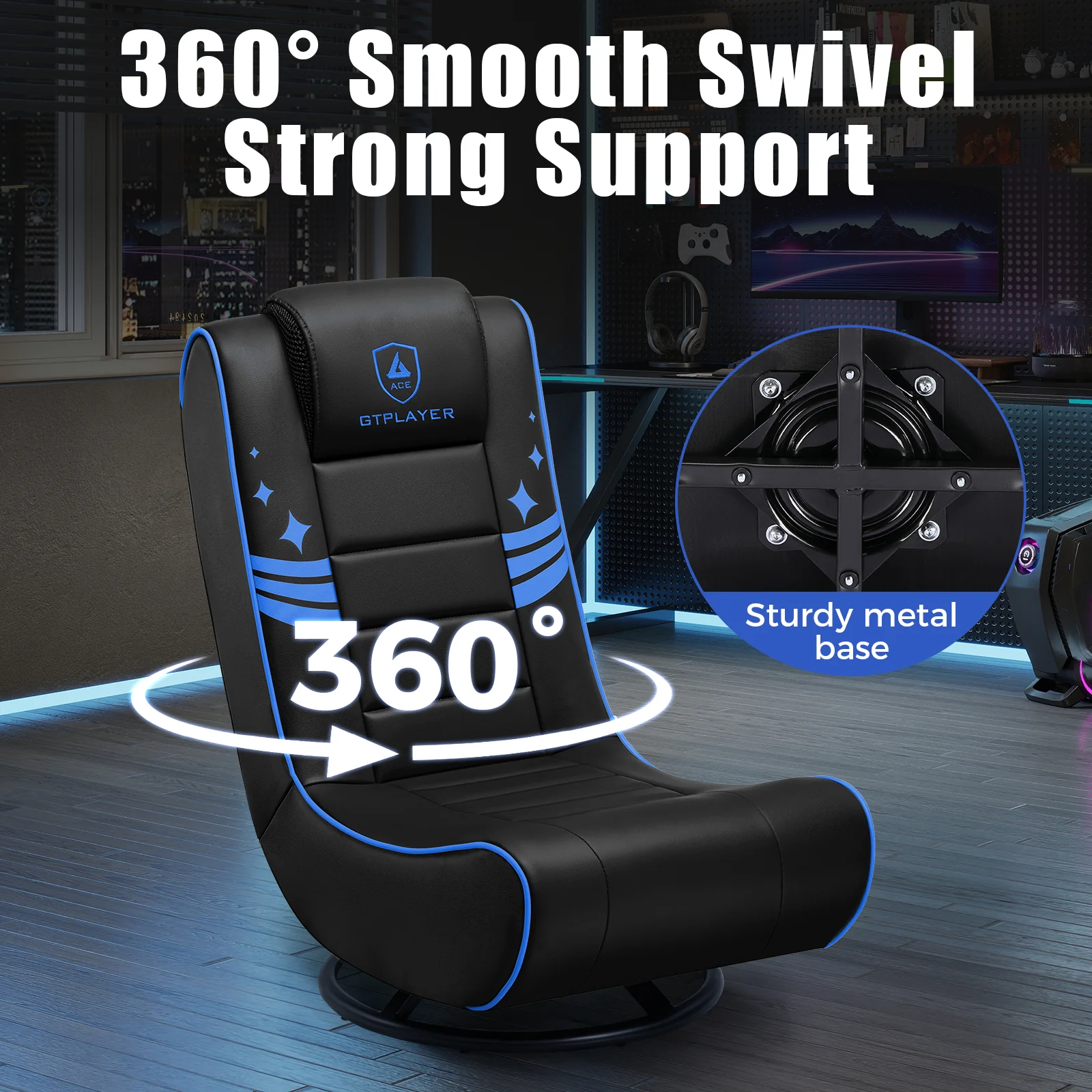 Foldable Swivel Floor Gaming Chairs GTP-FL606 - Image 52