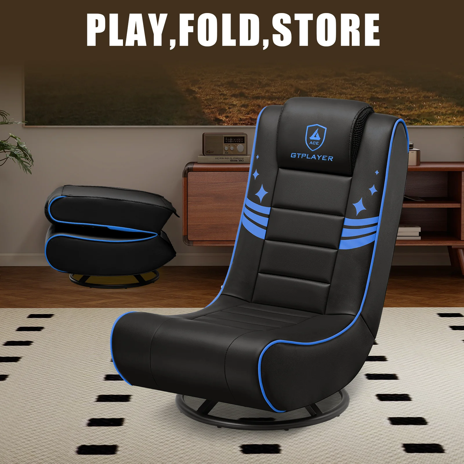 Foldable Swivel Floor Gaming Chairs GTP-FL606 - Image 53