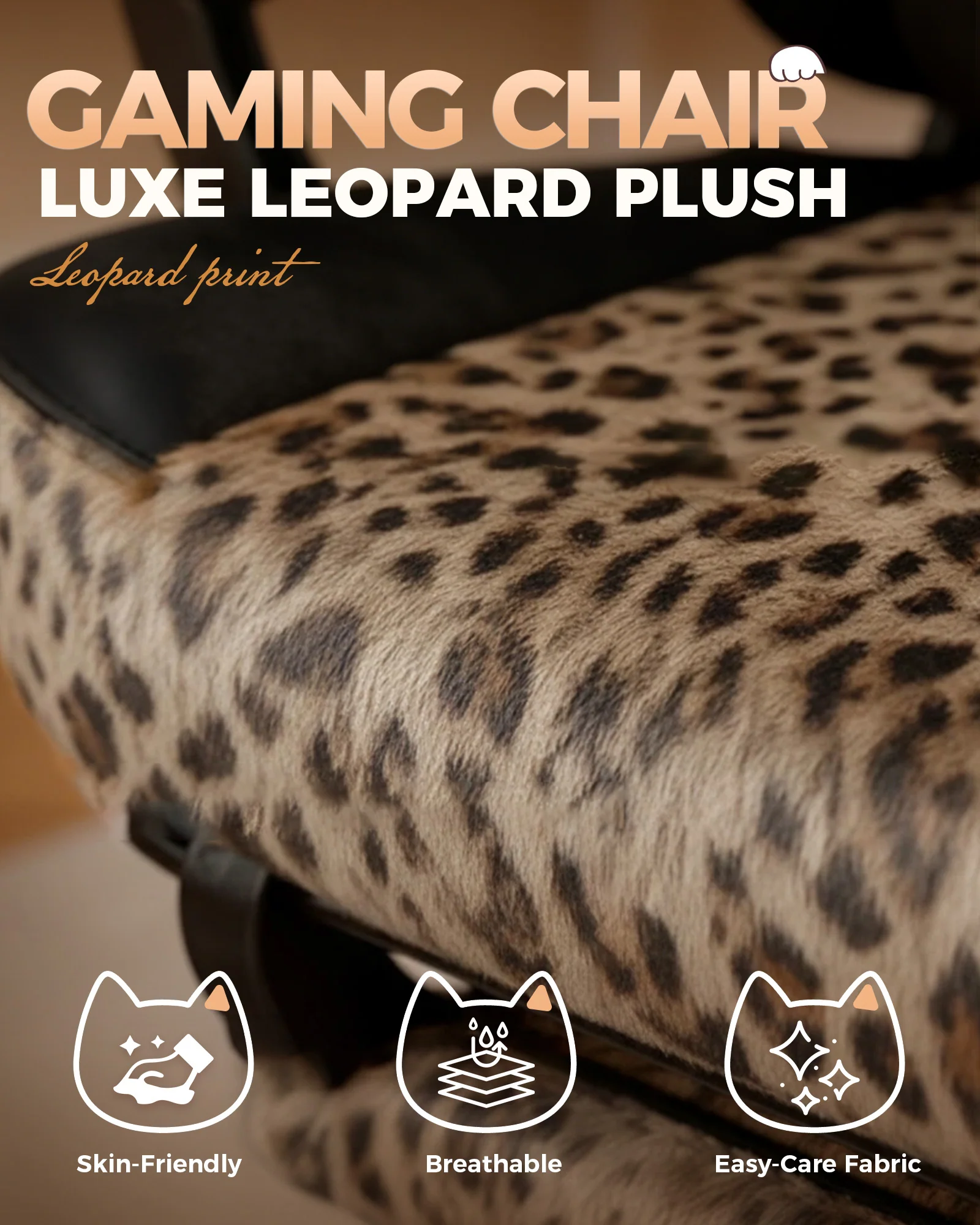 Leopard Cat Gaming Chair GTP710 - Image 11