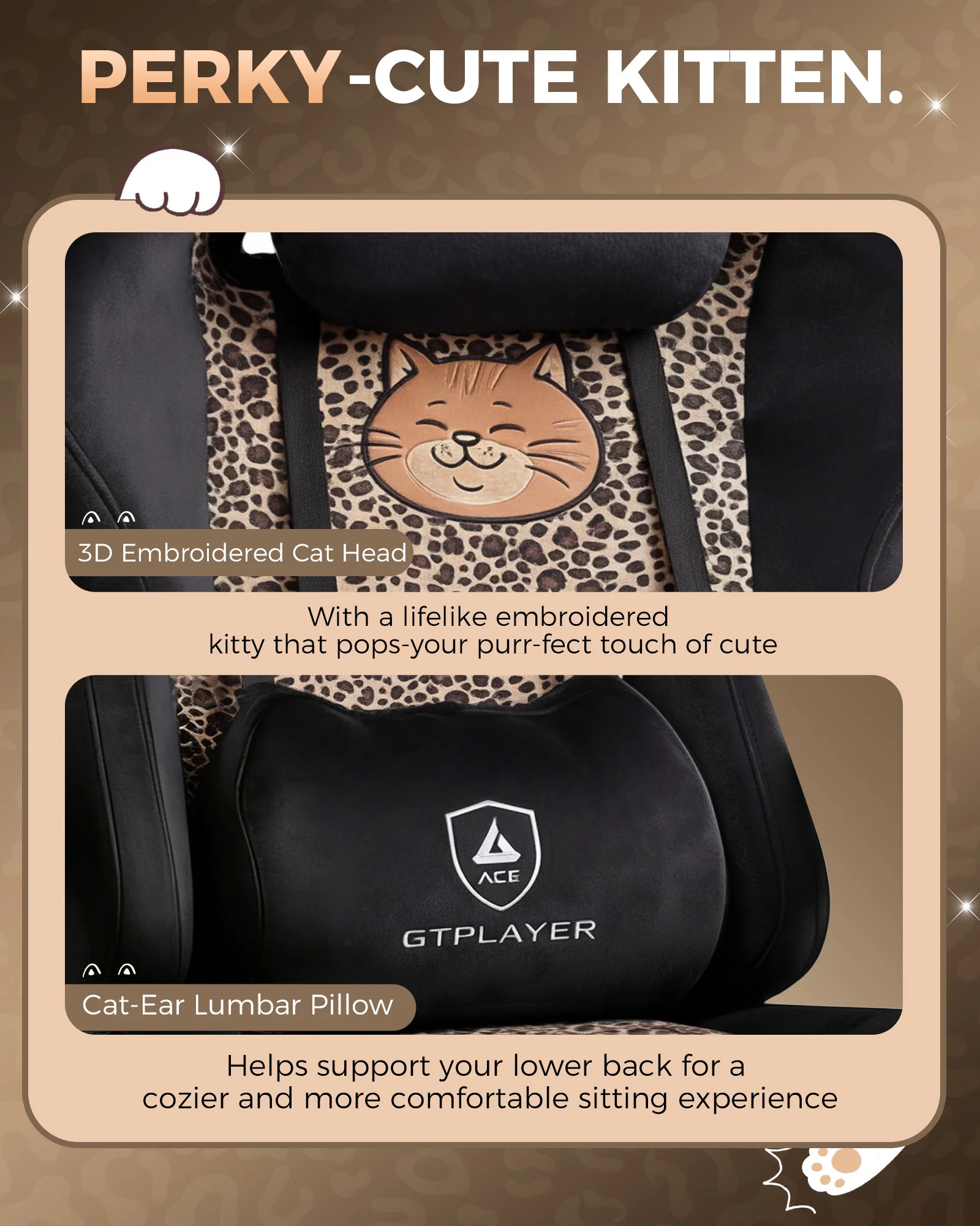 Leopard Cat Gaming Chair GTP710 - Image 12