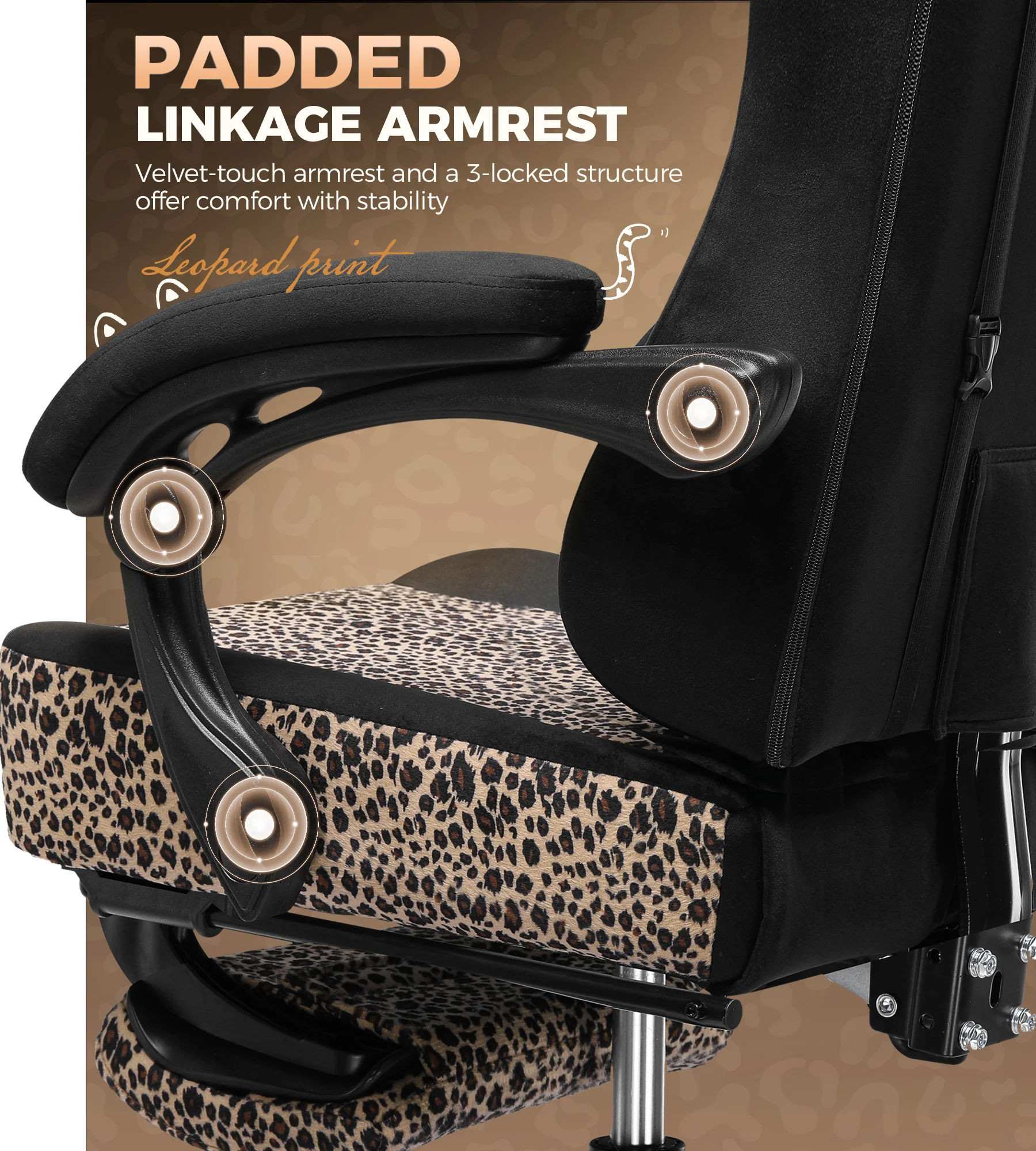 Leopard Cat Gaming Chair GTP710 - Image 18
