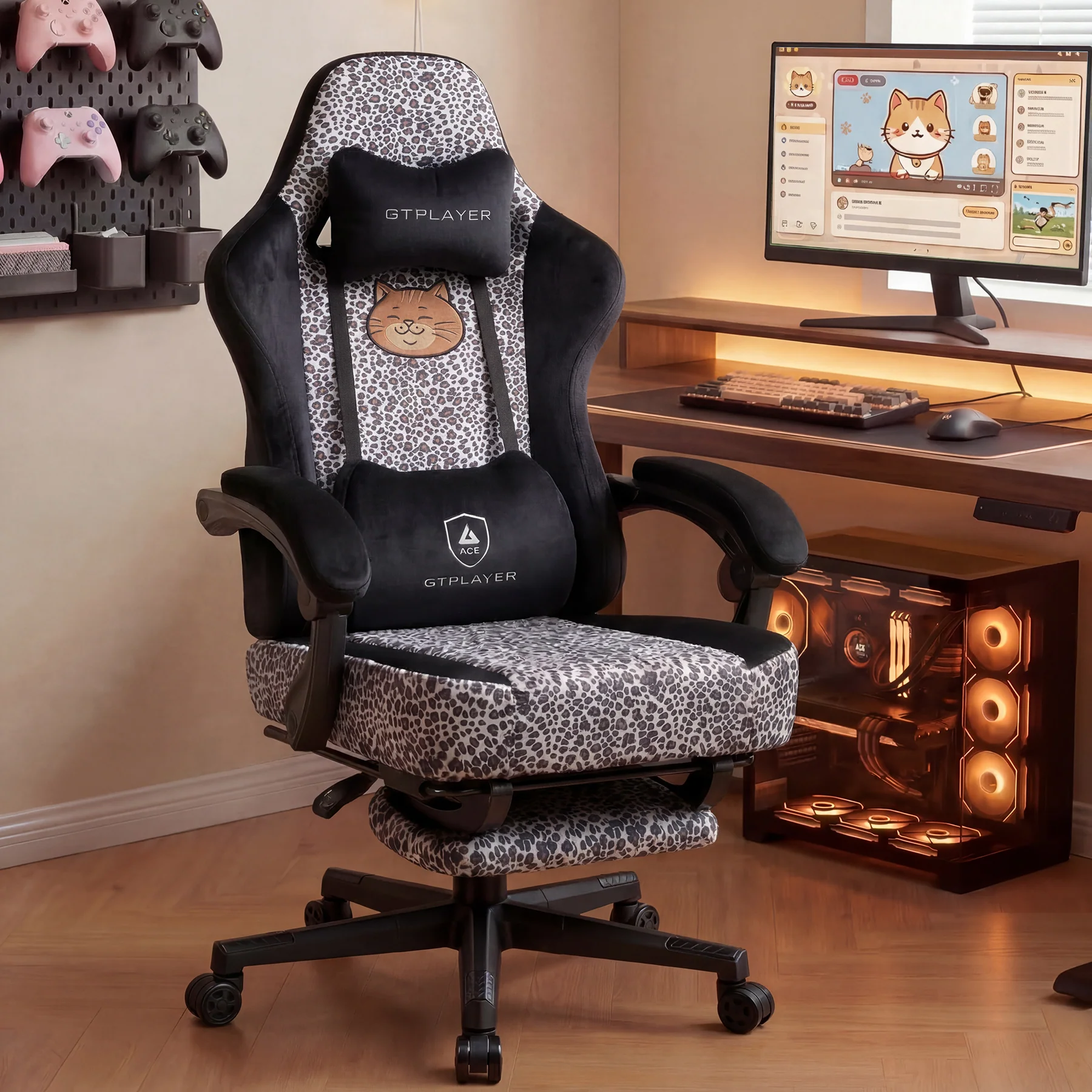 Leopard Cat Gaming Chair GTP710 - Image 2