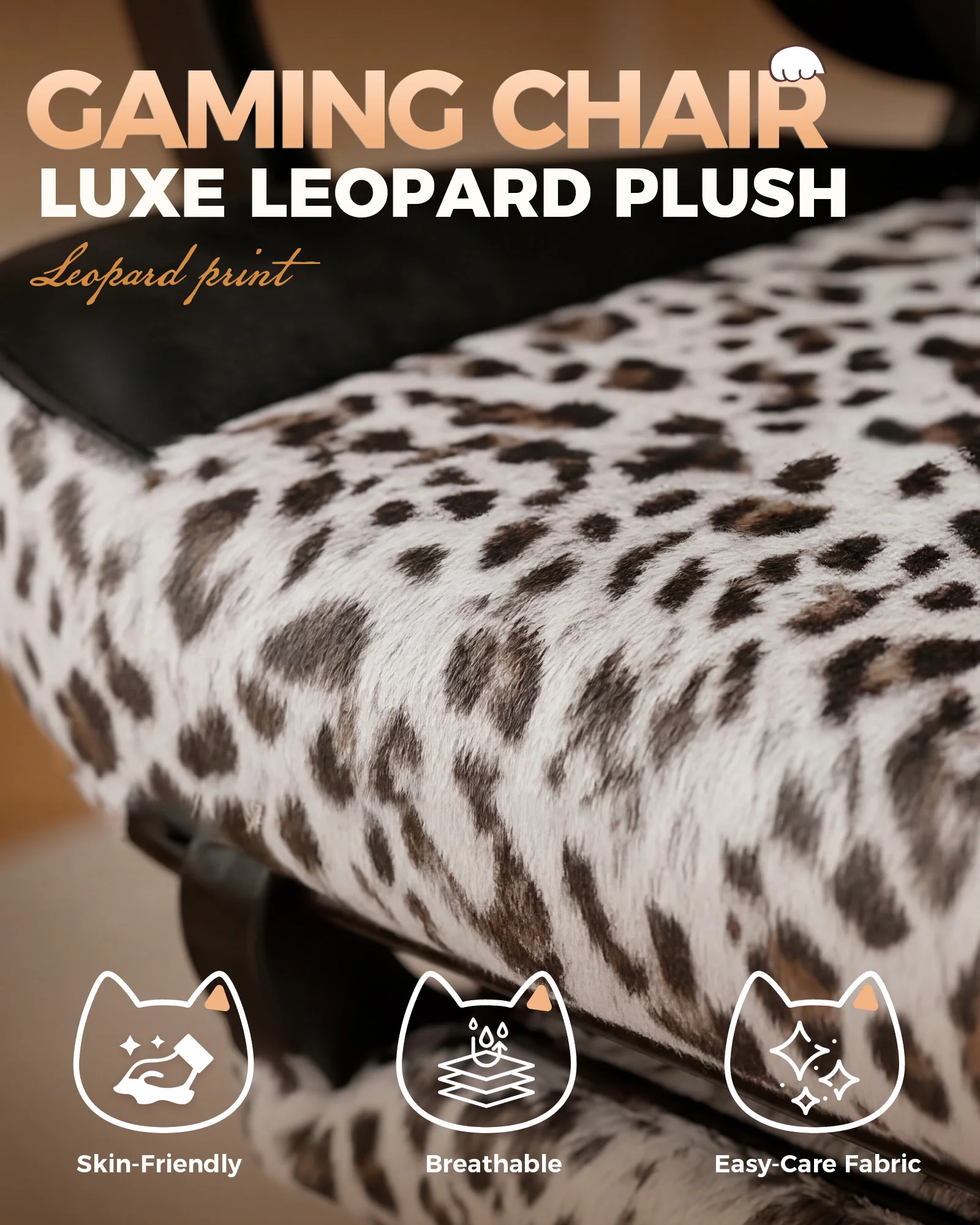 Leopard Cat Gaming Chair GTP710 - Image 3
