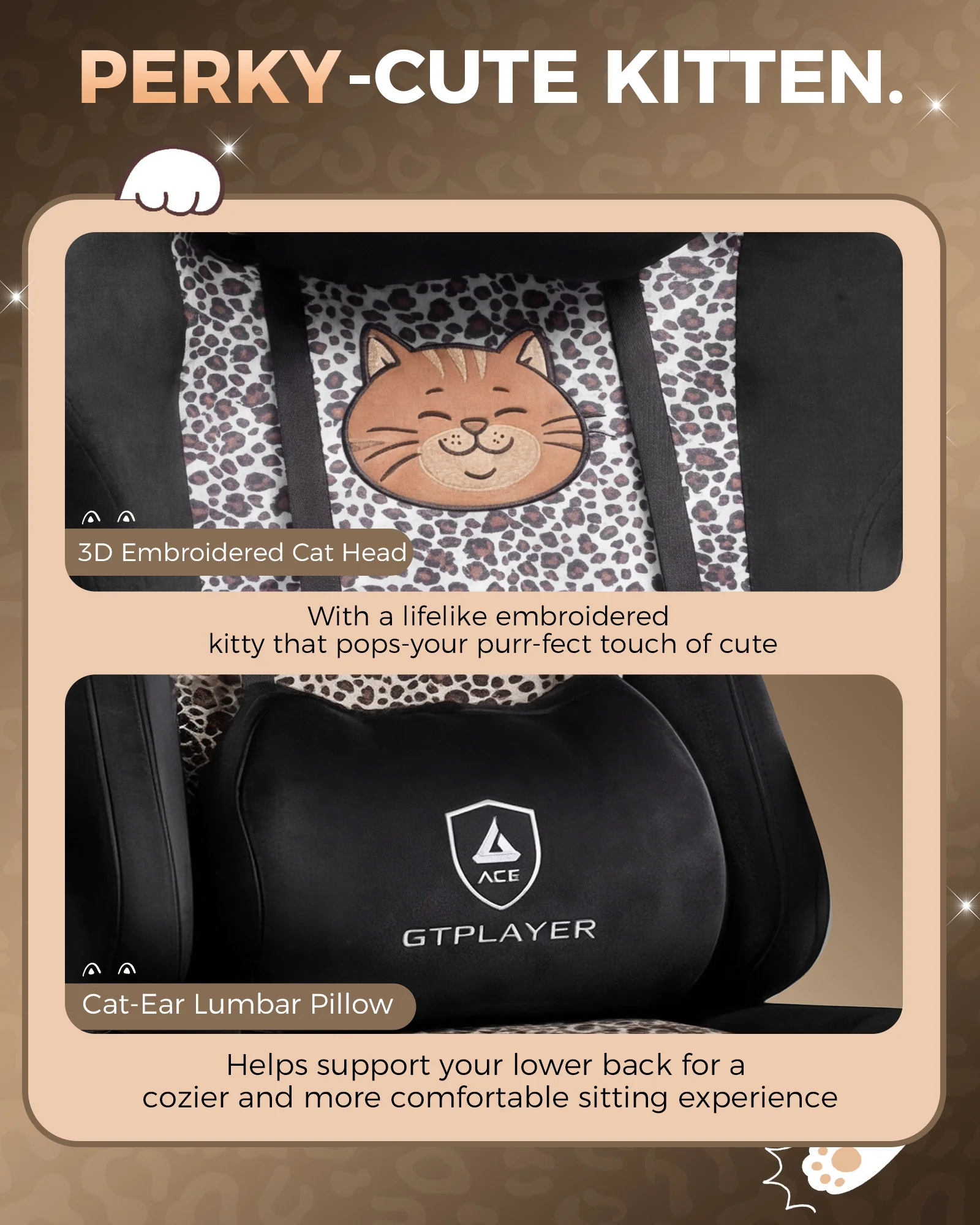 Leopard Cat Gaming Chair GTP710 - Image 7