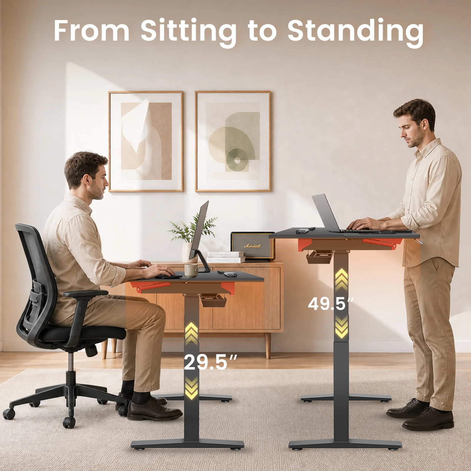 GTPlayer Zoned-Tilt 4-Motor Ergonomic Smart Standing Desk - Image 8