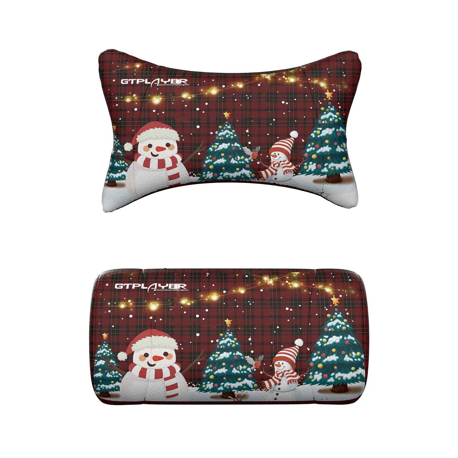 GTRacing Customize Headrest Christmas Snowman Edition(Headrest and Lumbar Pillow Set)