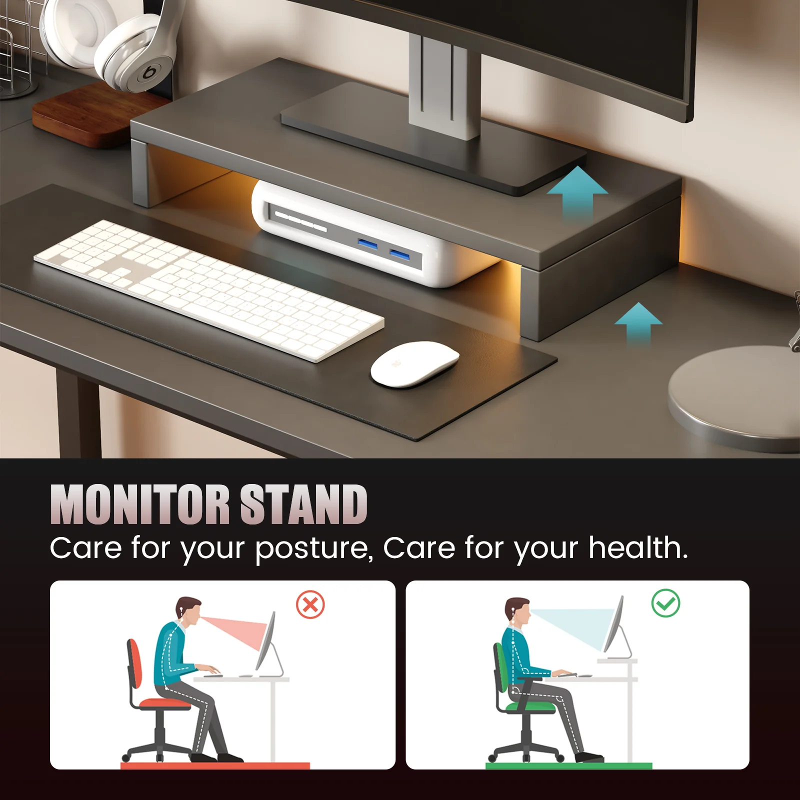 L-shaped Series RGB Gaming Desk GTZ-410 - Image 7