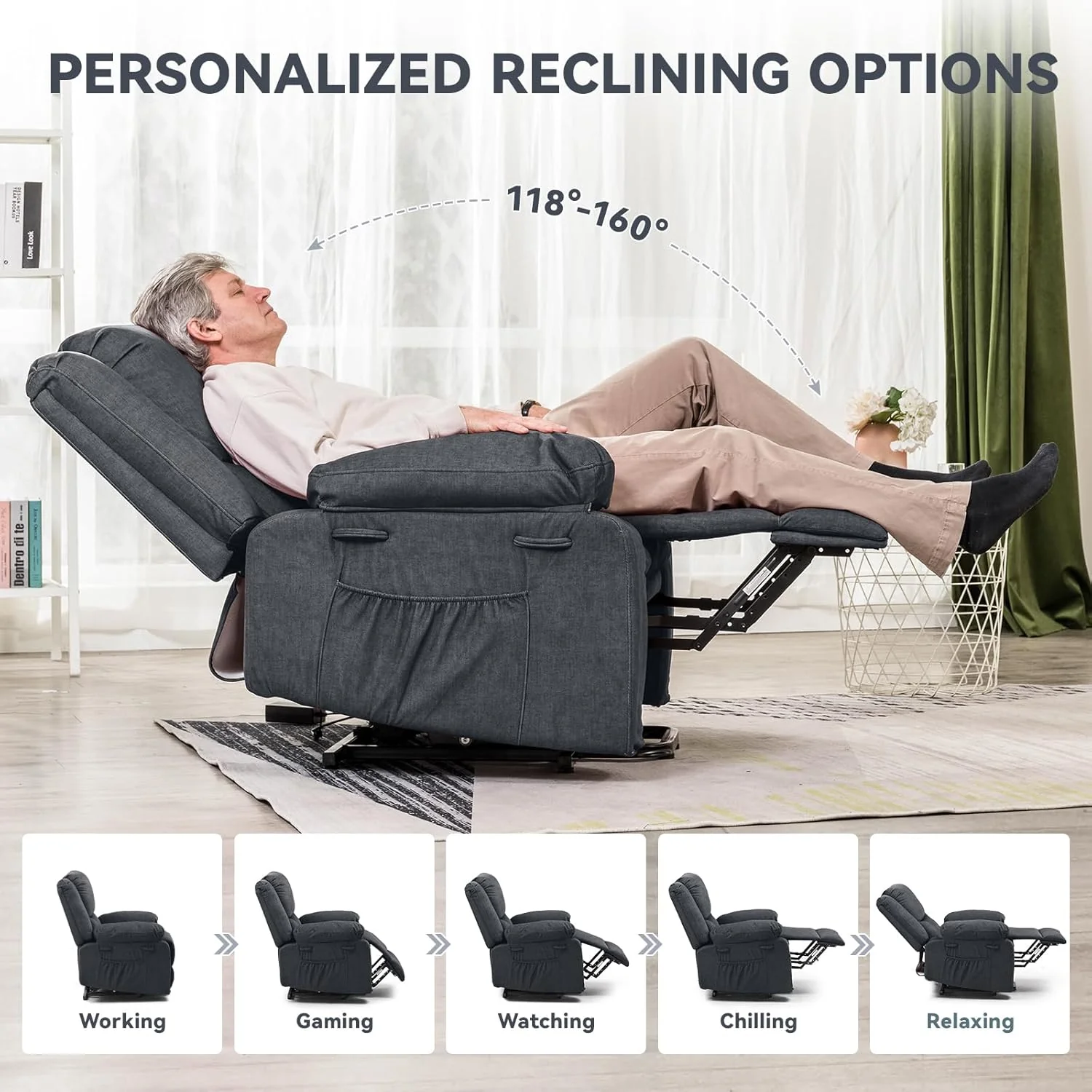 Power Lift Recliner Chair H7165 - Image 10
