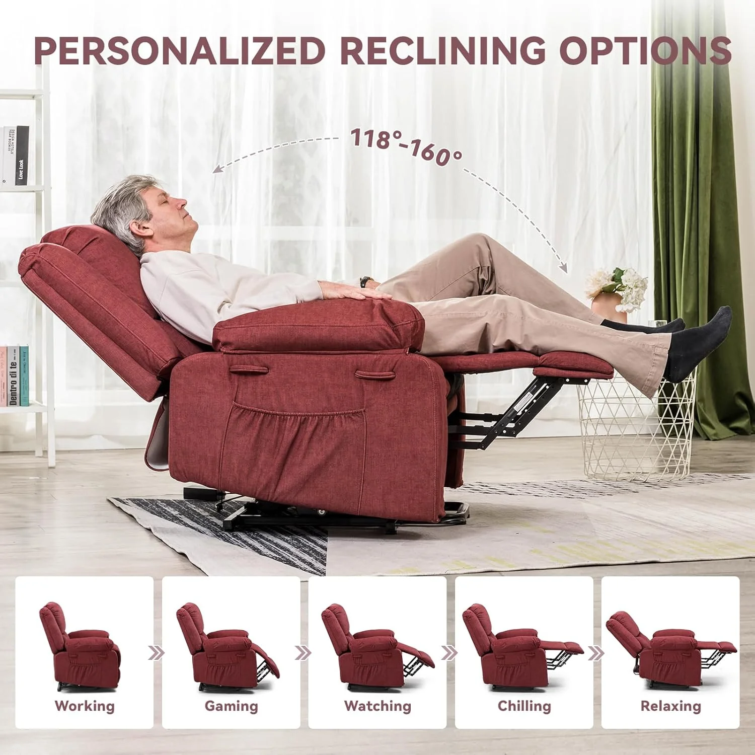 Power Lift Recliner Chair H7165 - Image 16