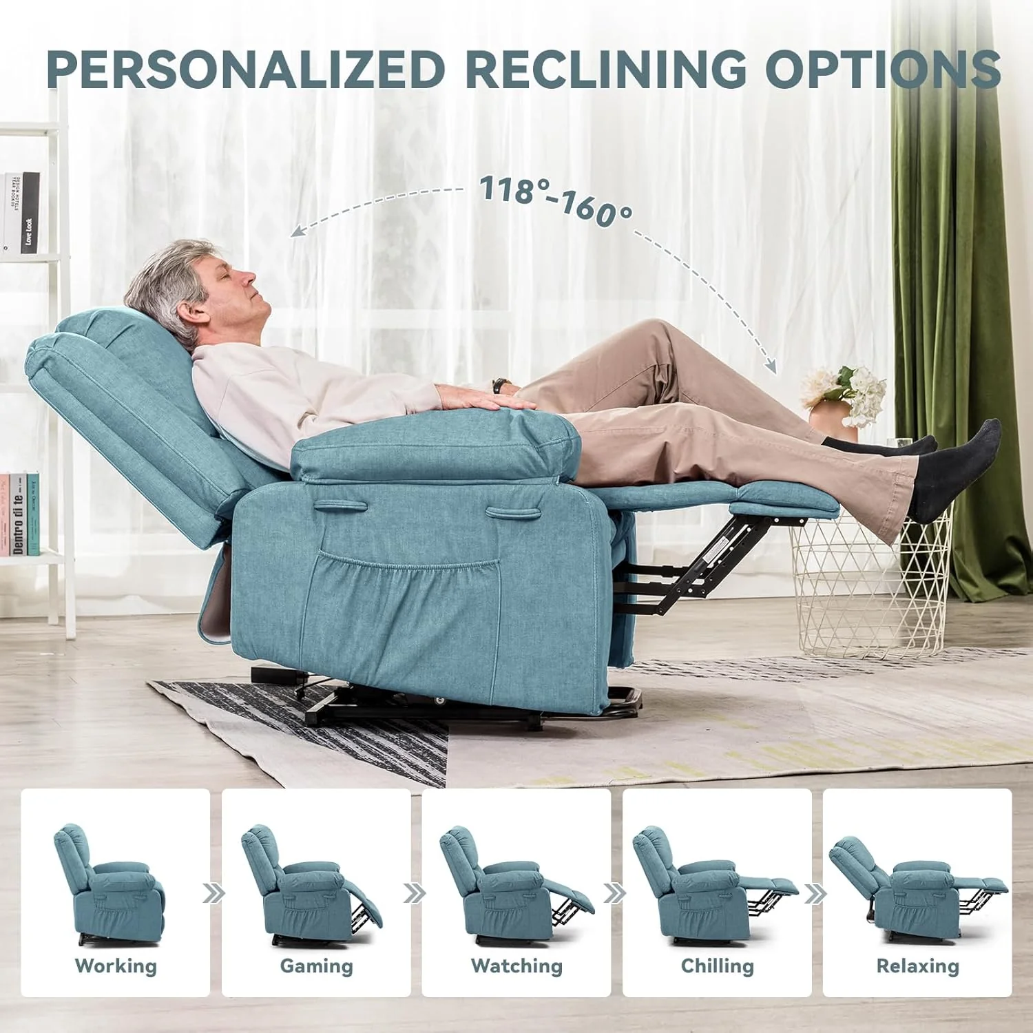 Power Lift Recliner Chair H7165 - Image 7