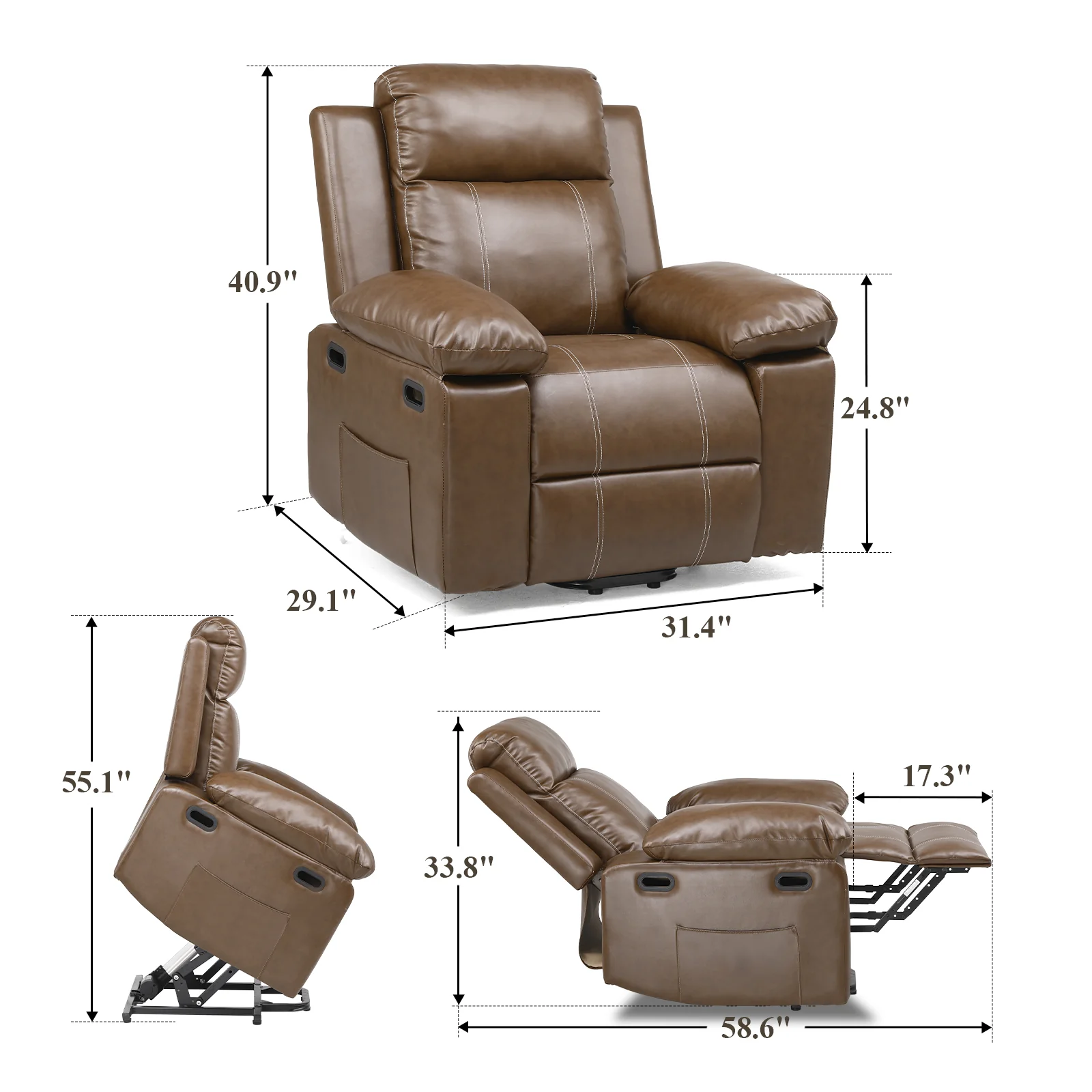 Massage Recliner Chair H7175 - Image 26