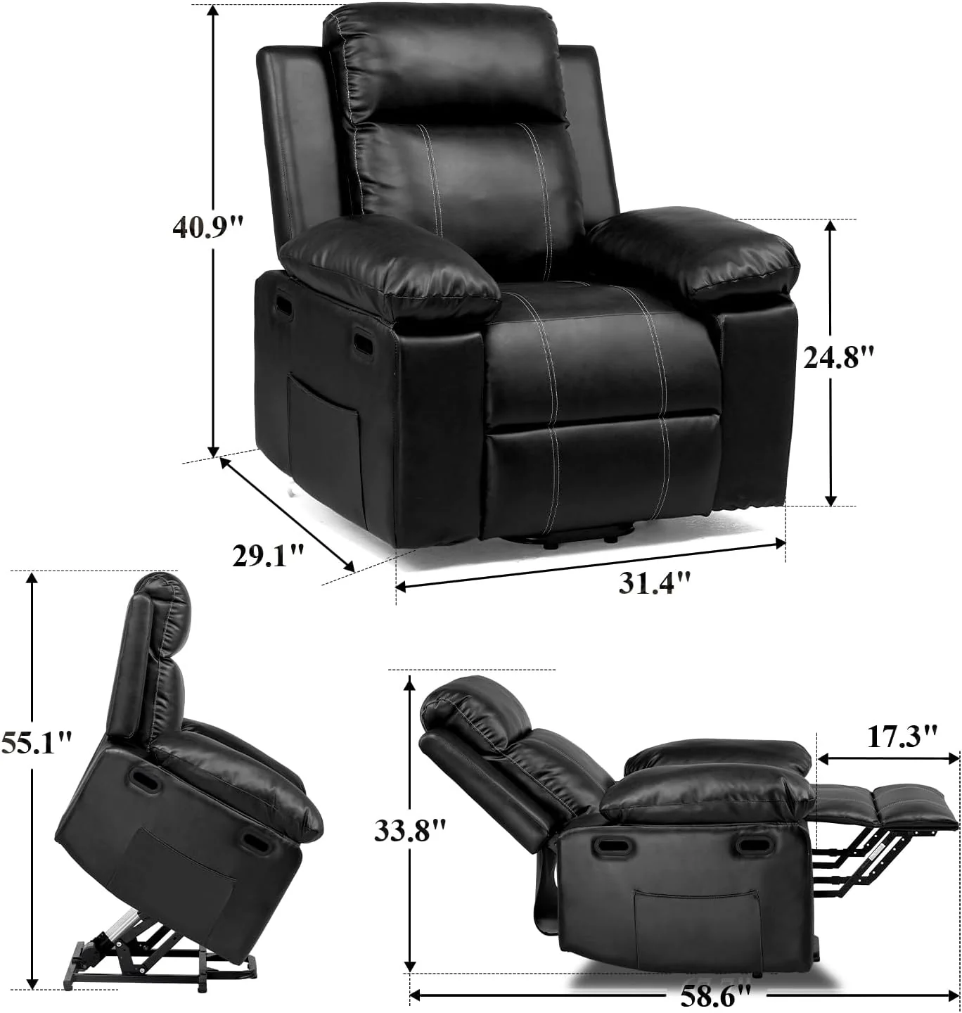 Massage Recliner Chair H7175 - Image 8