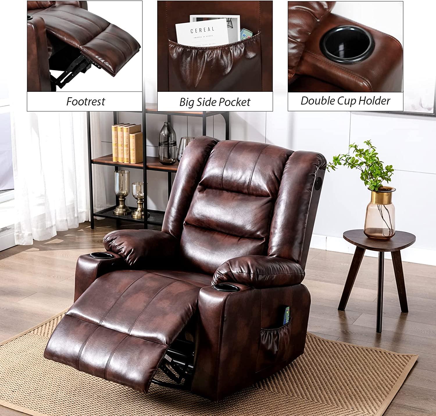 Massage Recliner Chair with Speaker H7237MP - Image 13