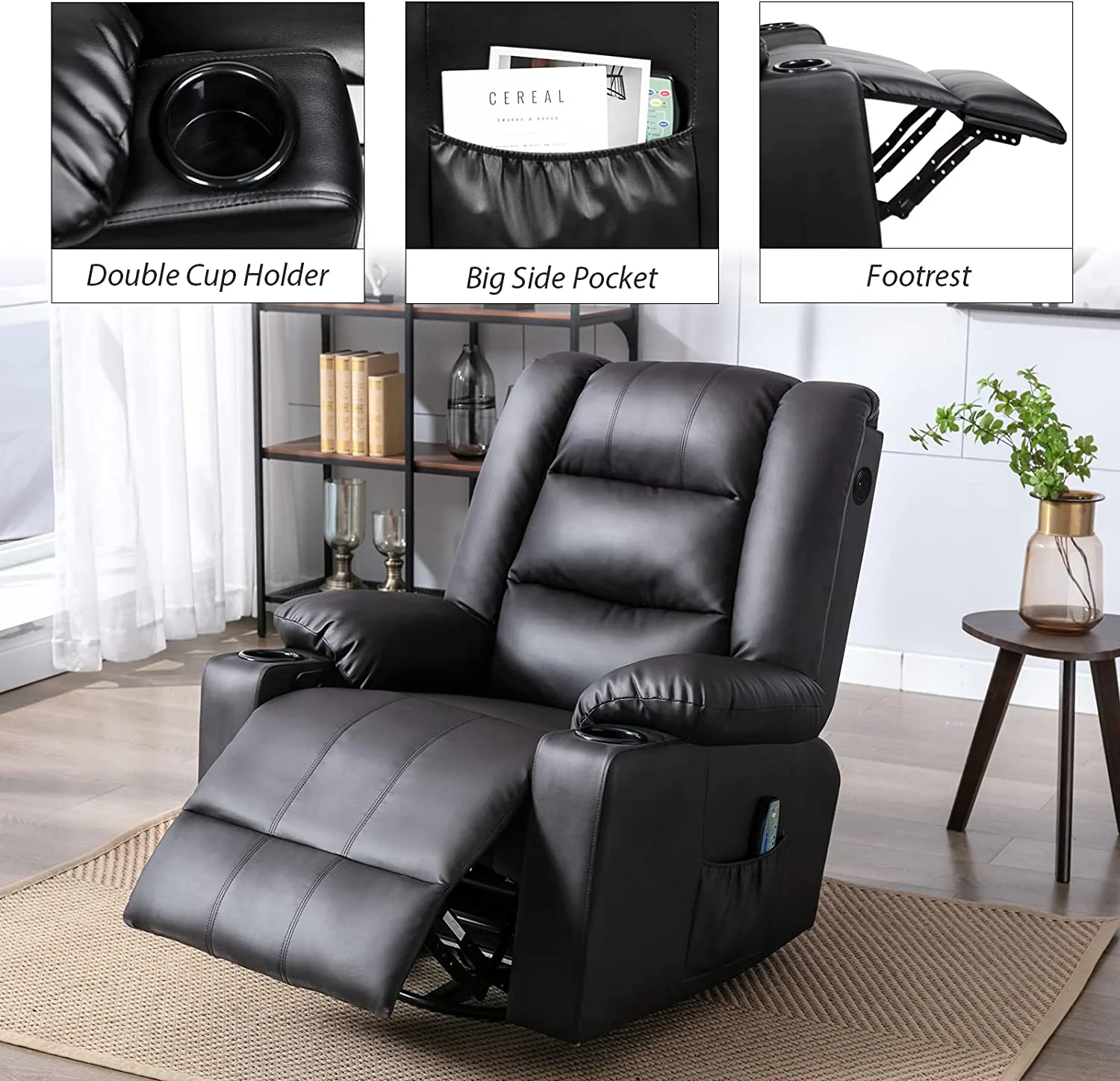 Massage Recliner Chair with Speaker H7237MP - Image 7