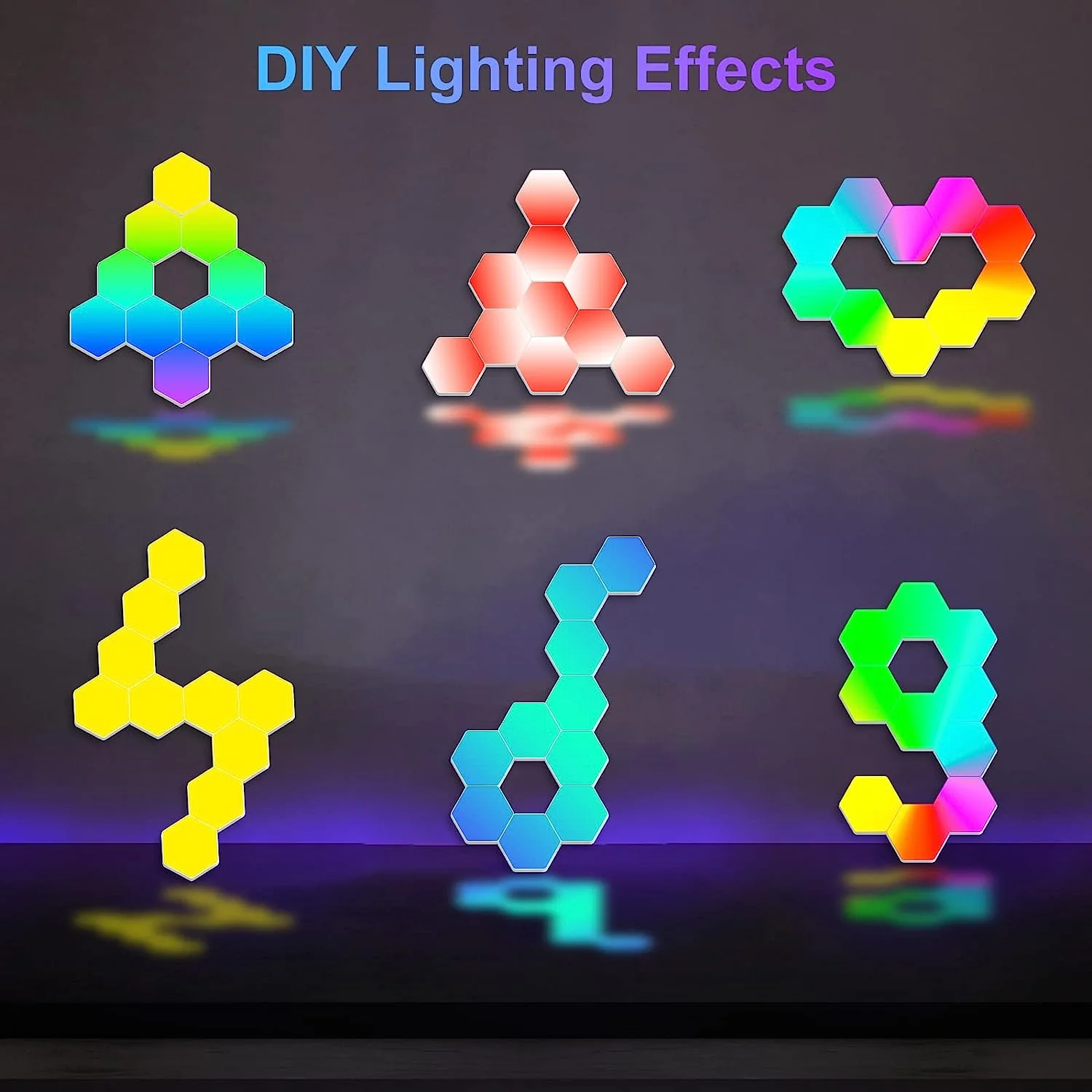 Hexagon LED Wall Light Panels (10 Pack) - Image 7
