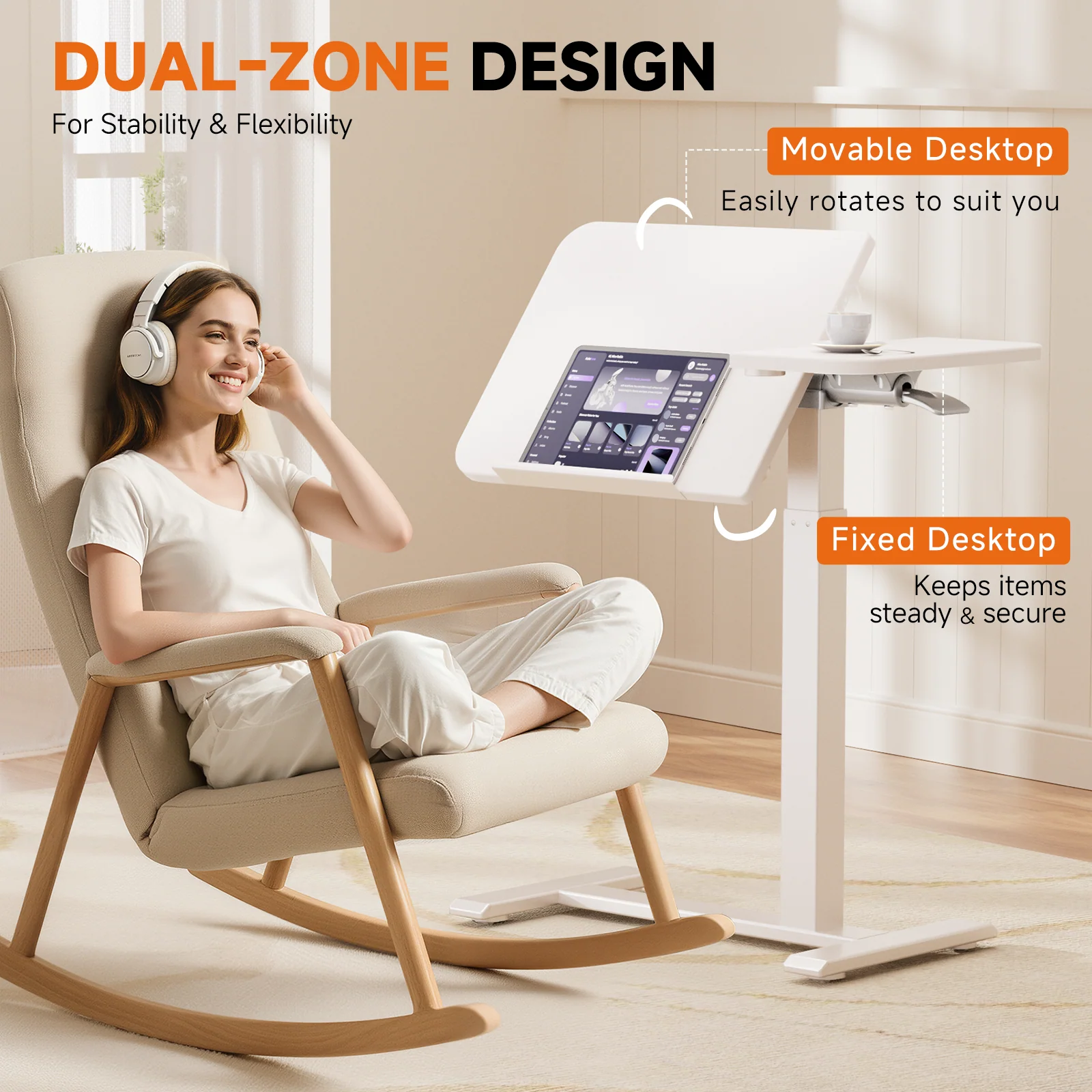 Adjustable Overbed Table LT003 - Image 5