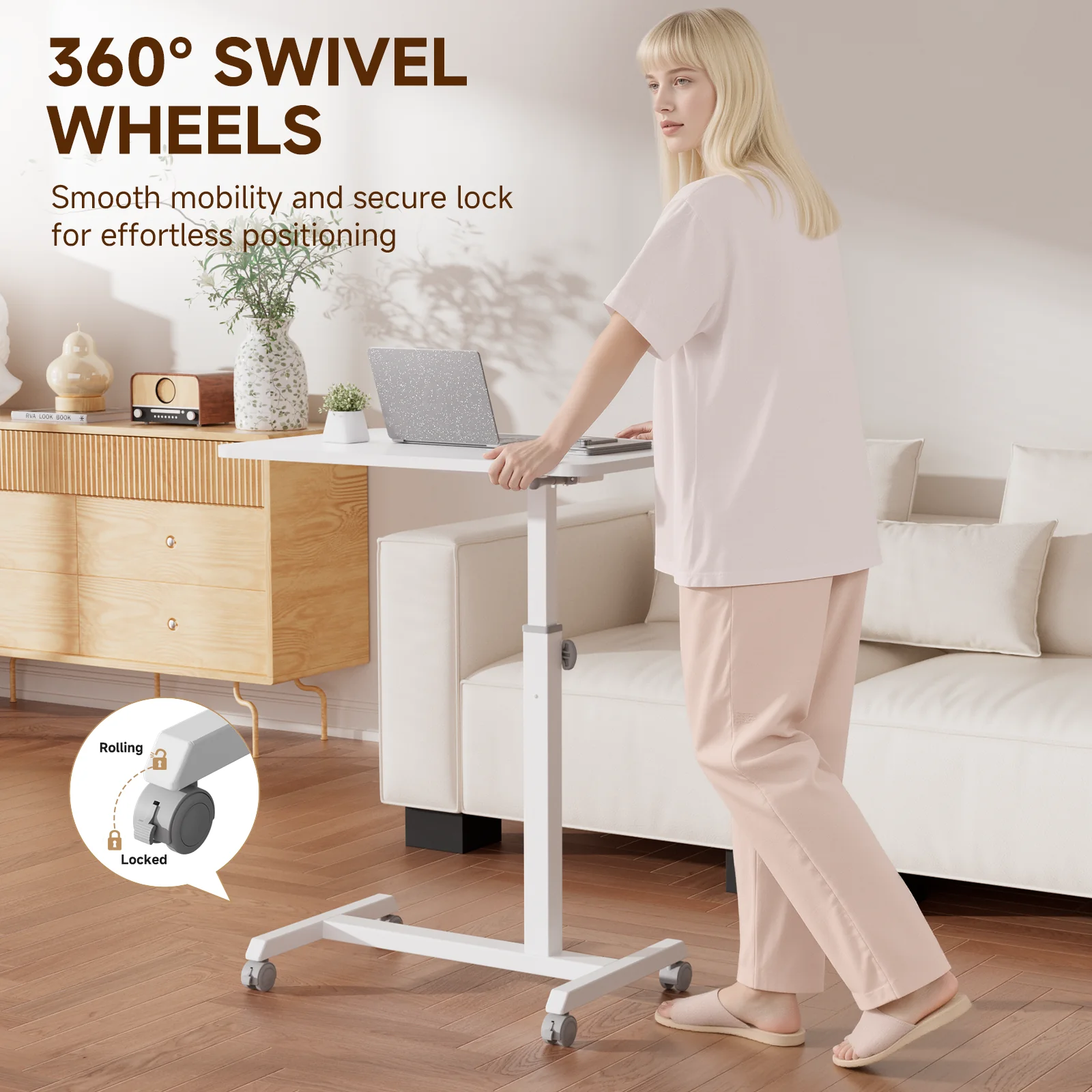 Adjustable Overbed Table LT004 - Image 7