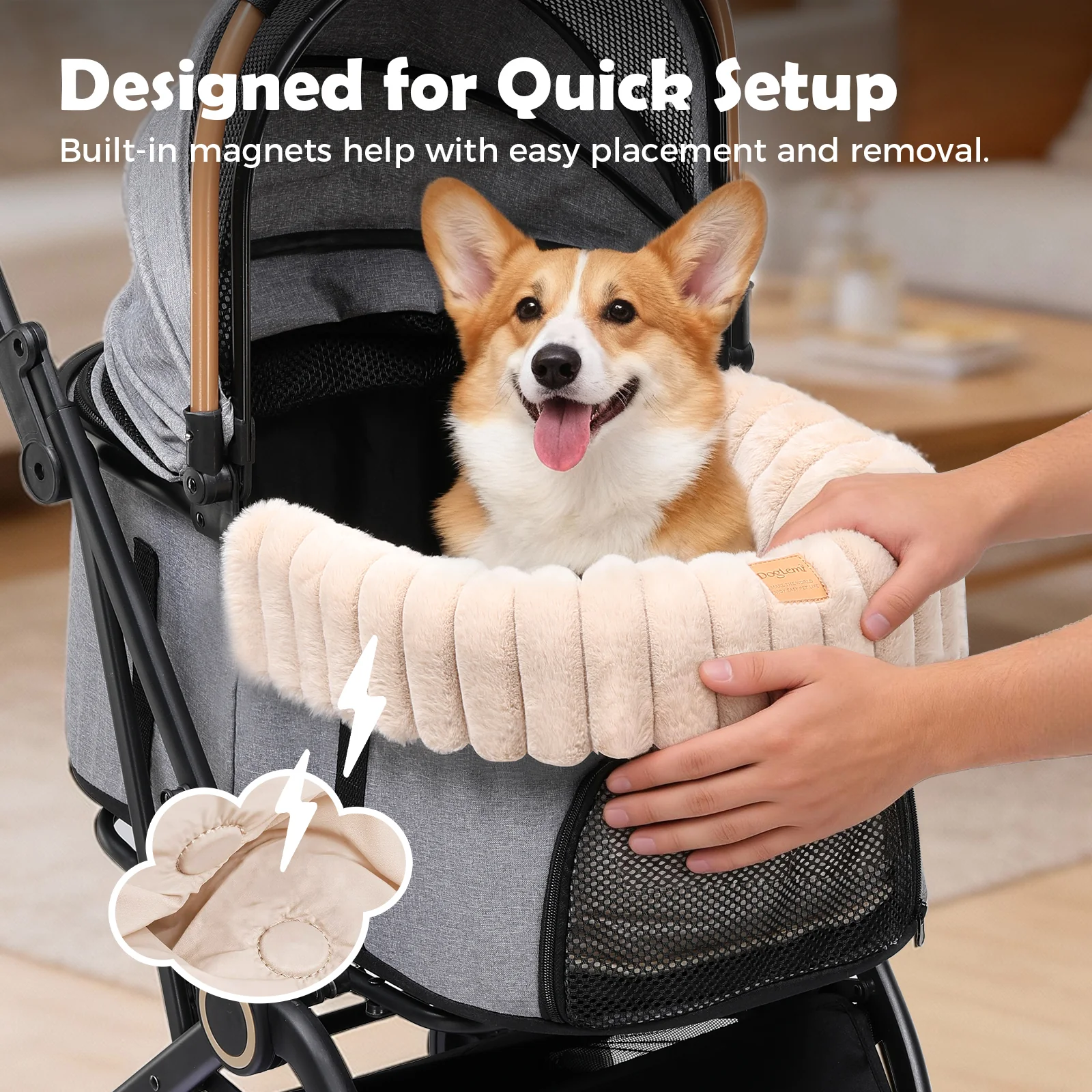 Soft Pet Stroller Mat - Image 25
