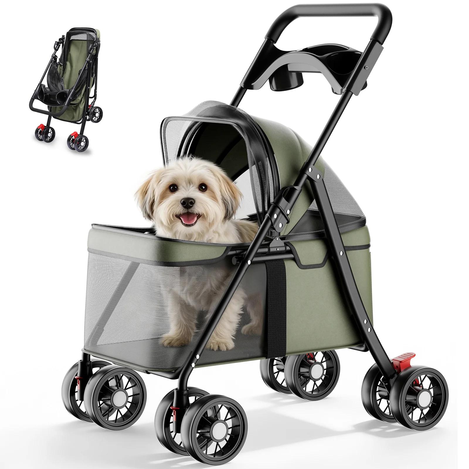 Foldable Pet Stroller PET-CART02 - Image 11