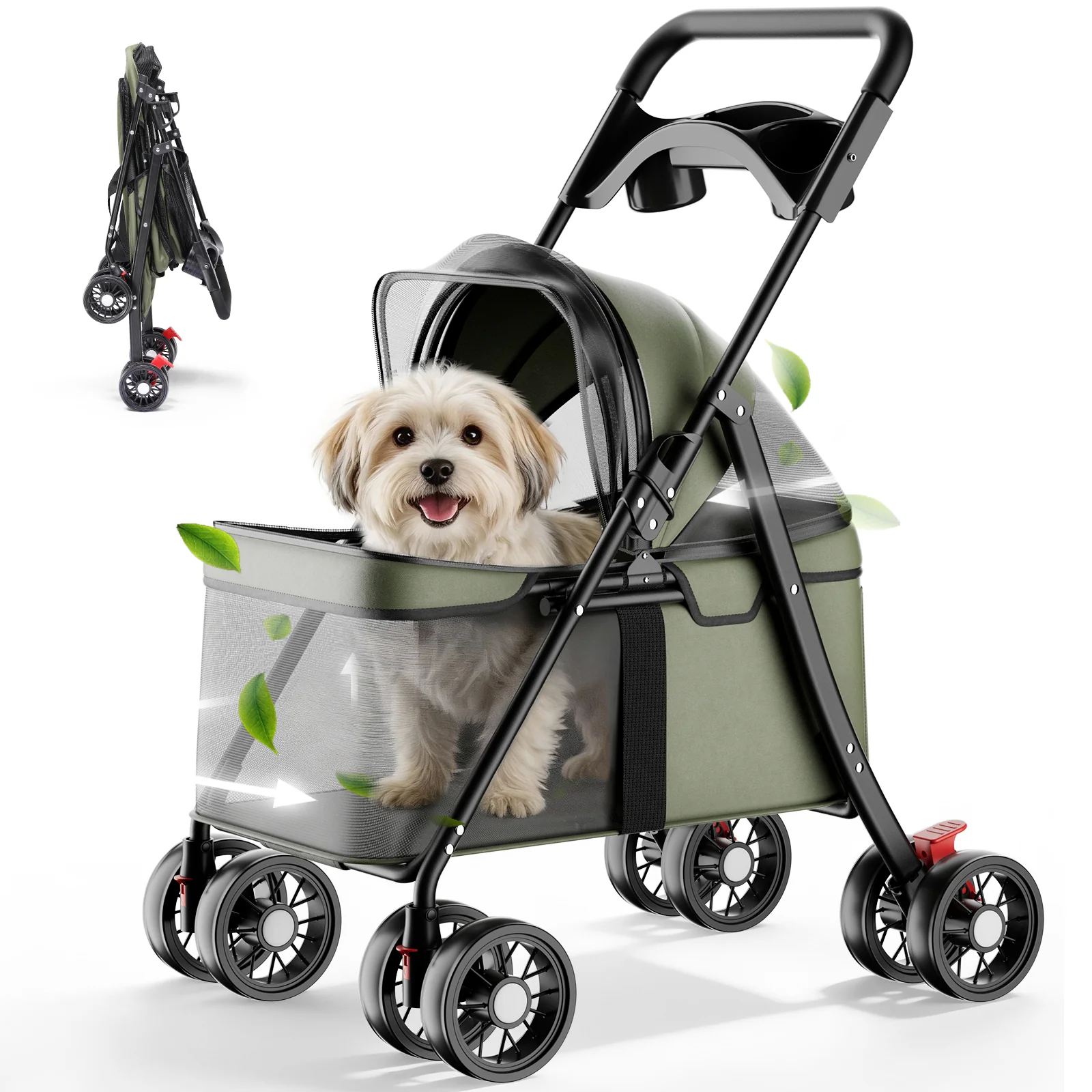 Foldable Pet Stroller PET-CART02 - Image 15