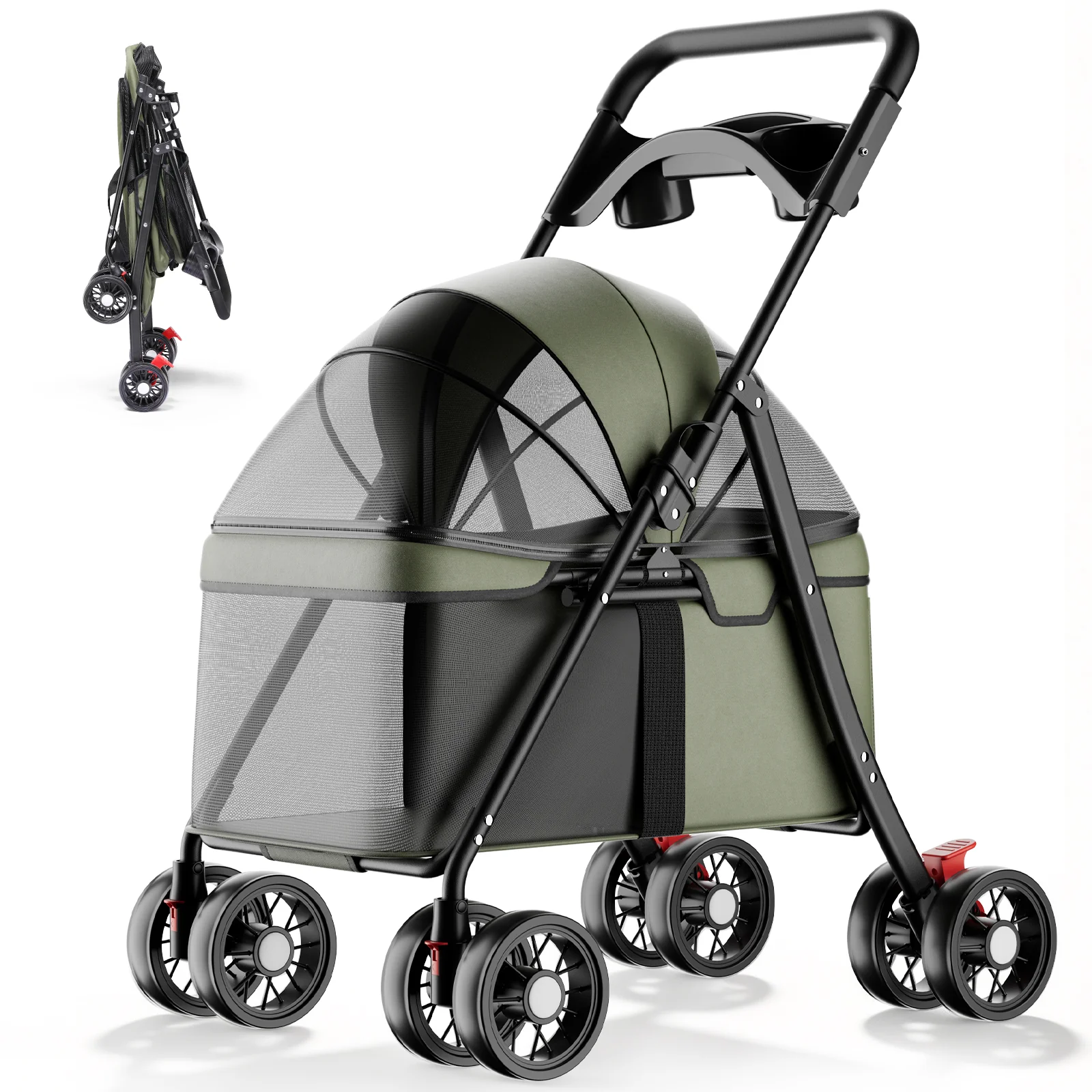 Foldable Pet Stroller PET-CART02 - Image 9