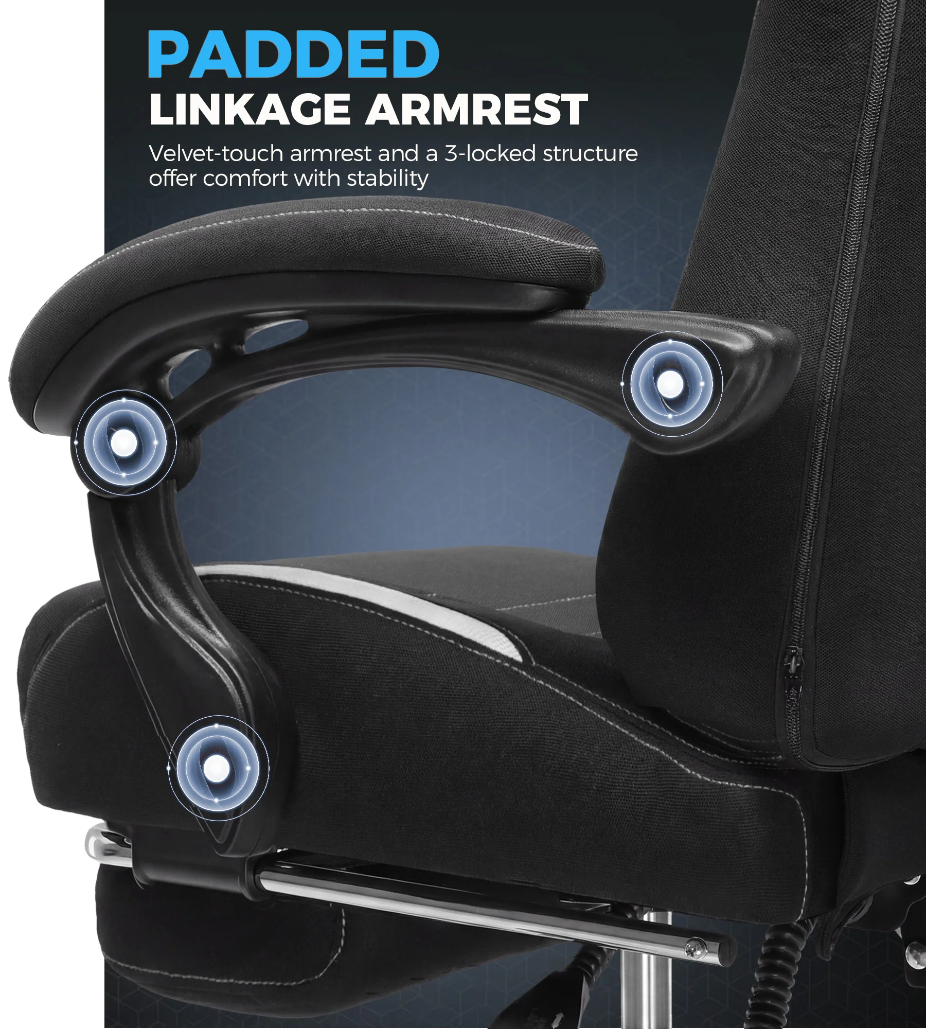 Pro Series Fabric Gaming Chiar GTBEE - Image 4