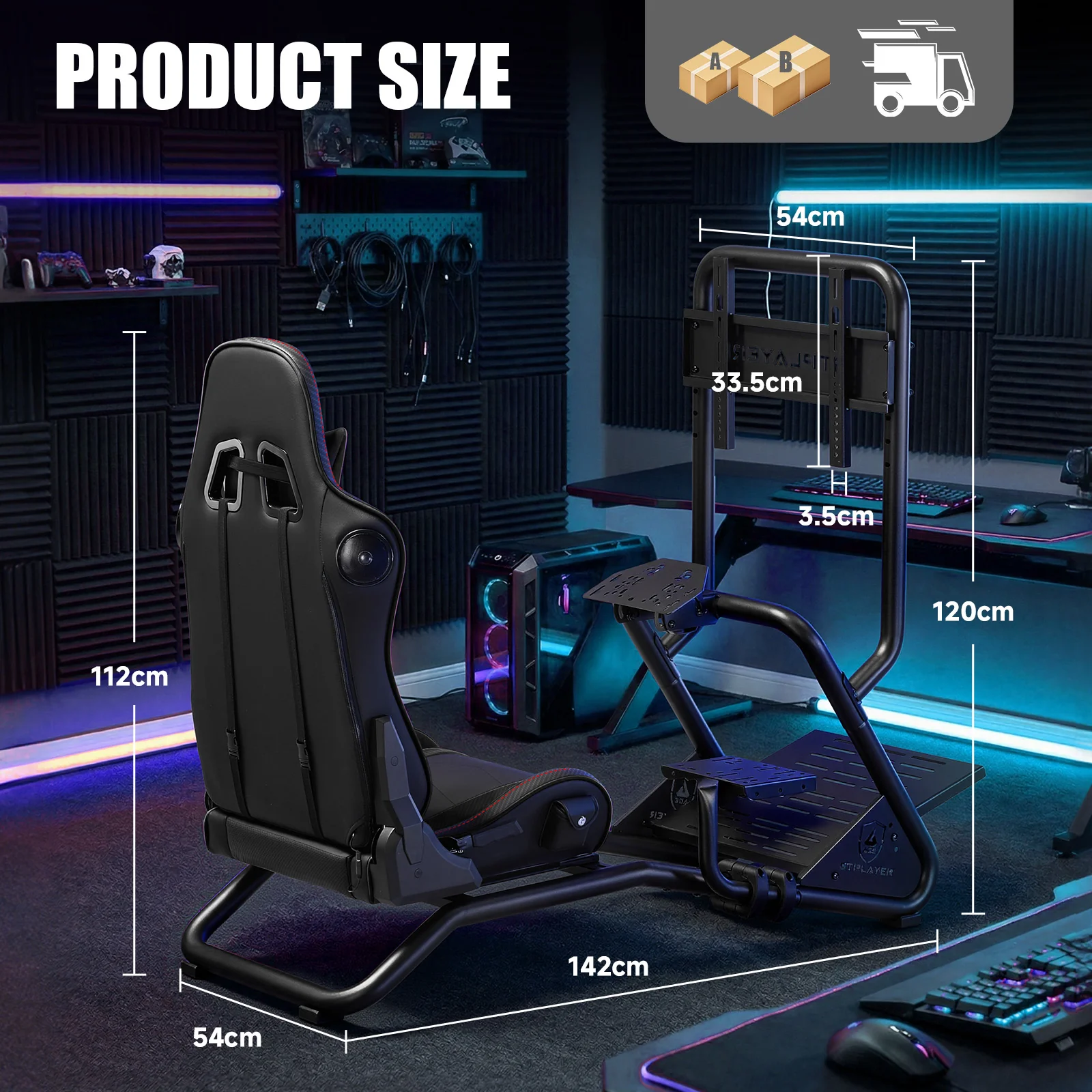 Rush Series GTS03 PRO Sim Racing Cockpit - Image 13