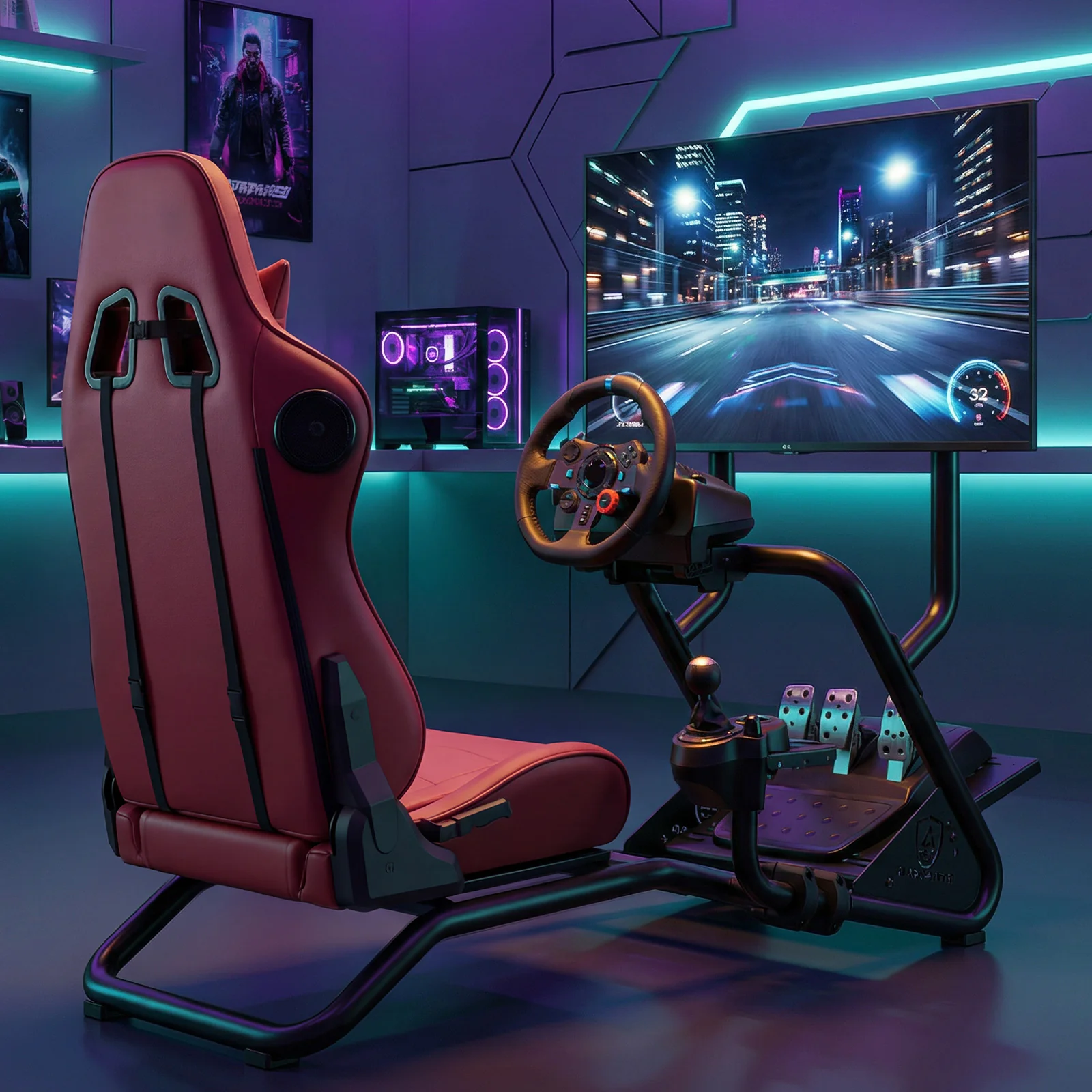 Rush Series GTS03 PRO Sim Racing Cockpit - Image 16