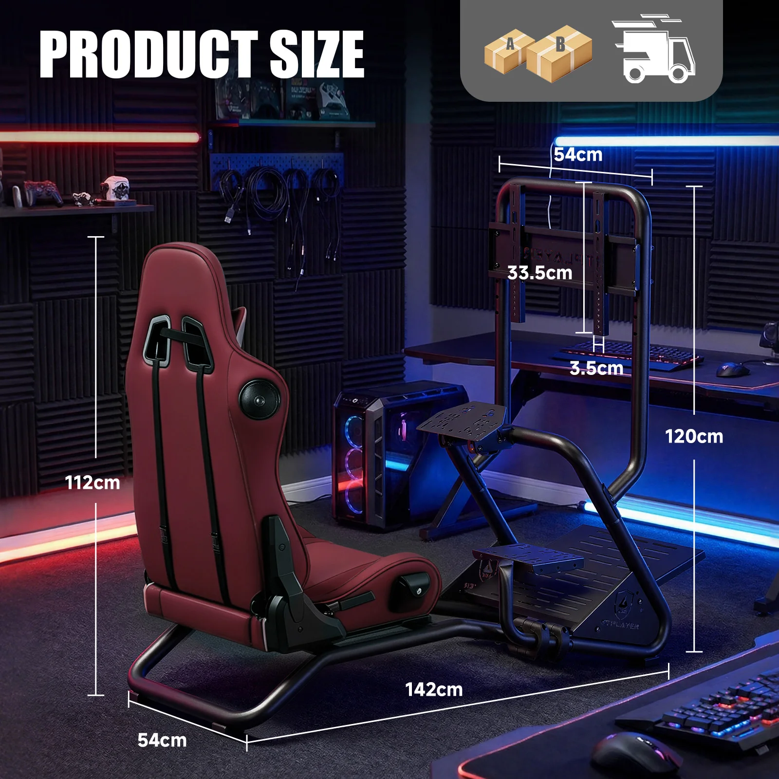Rush Series GTS03 PRO Sim Racing Cockpit - Image 25