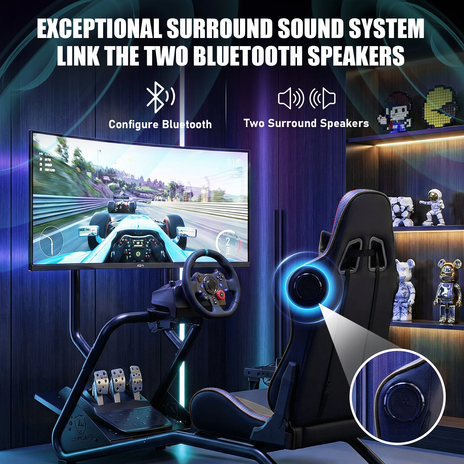 Rush Series GTS03 PRO Sim Racing Cockpit - Image 7