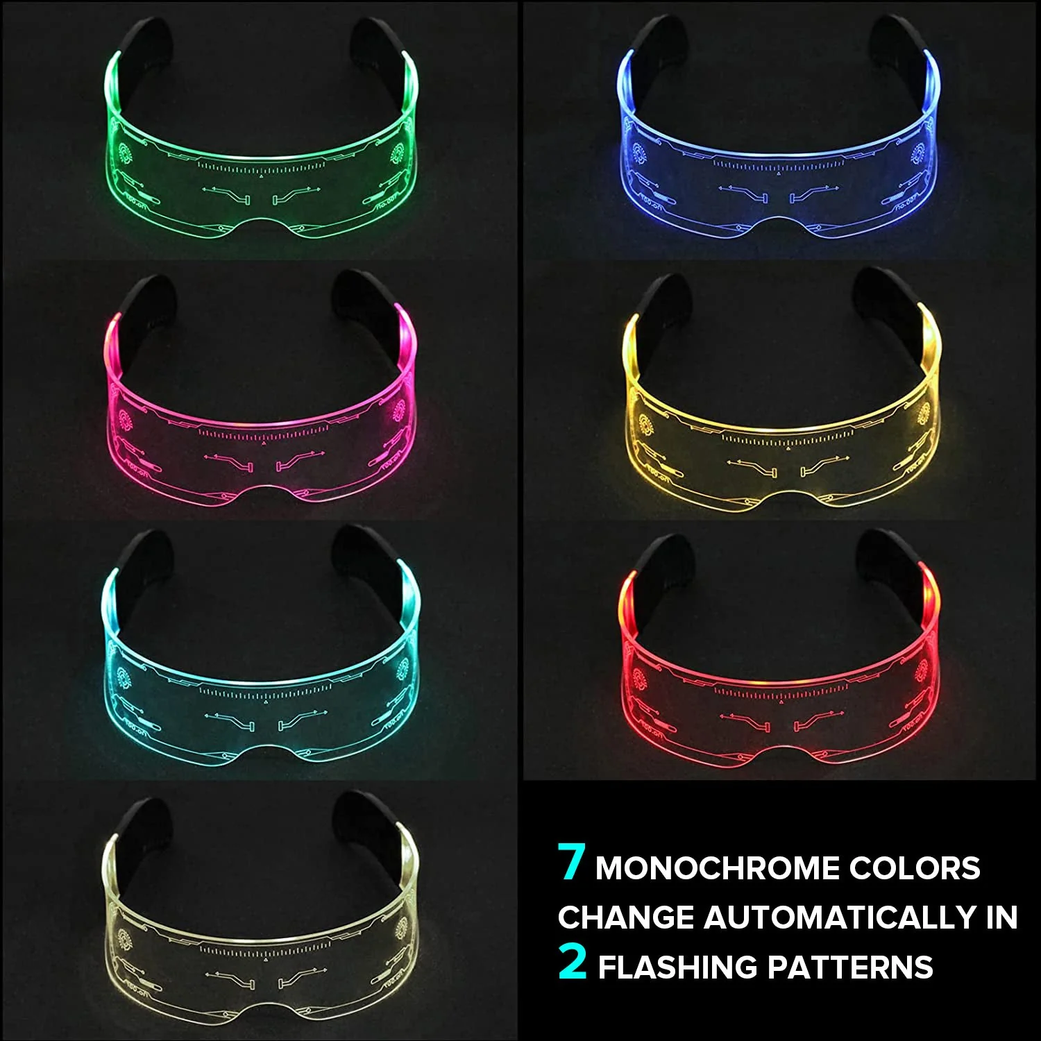 GTRAICNG Cyberpunk glasses LG01 (3PCS) - Image 3