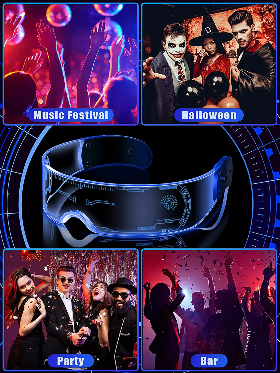GTRAICNG Cyberpunk glasses LG01 (3PCS) - Image 5